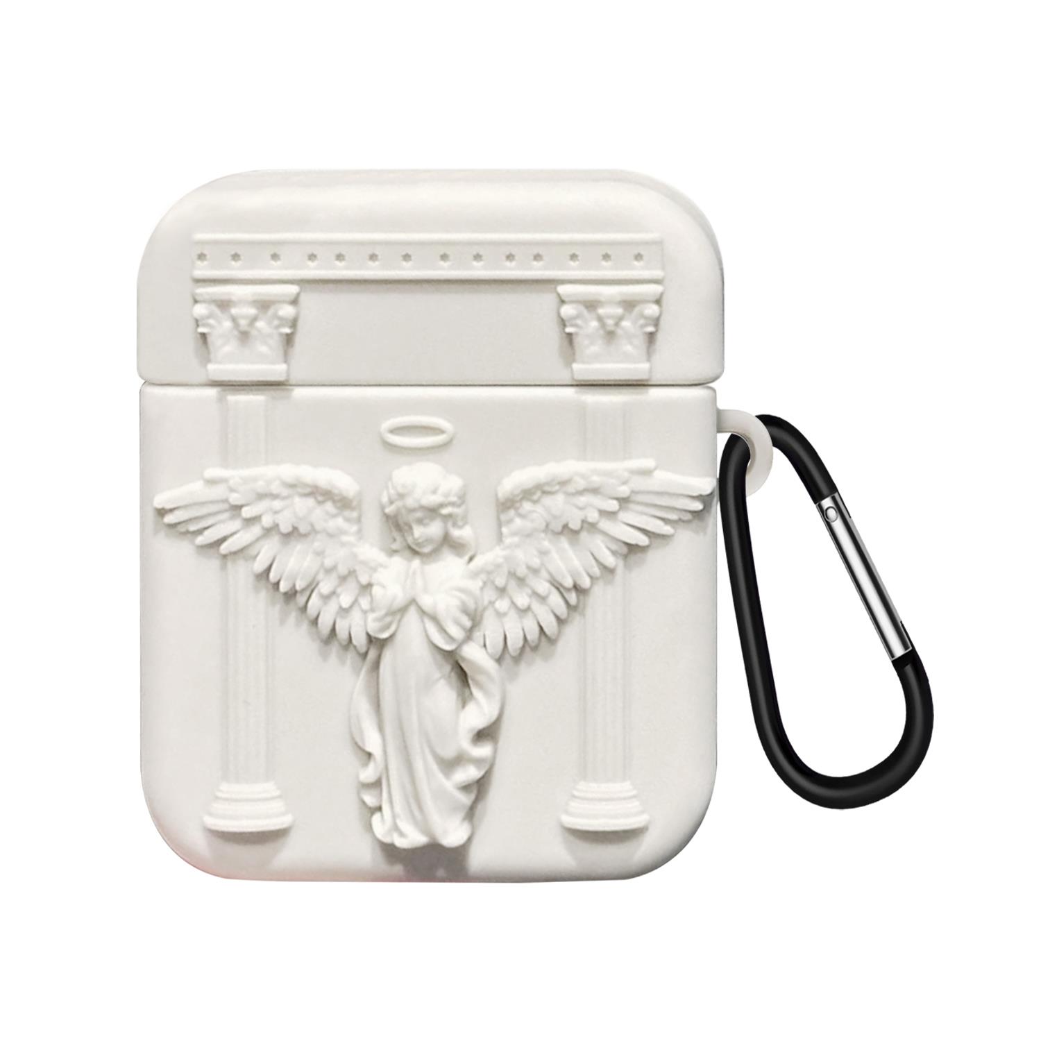 Microsonic AirPods 1 Nesil 2 Nesil Kılıf Cartoon Figürlü Silikon Crtn-Fgr-Pry-Angl-Bj