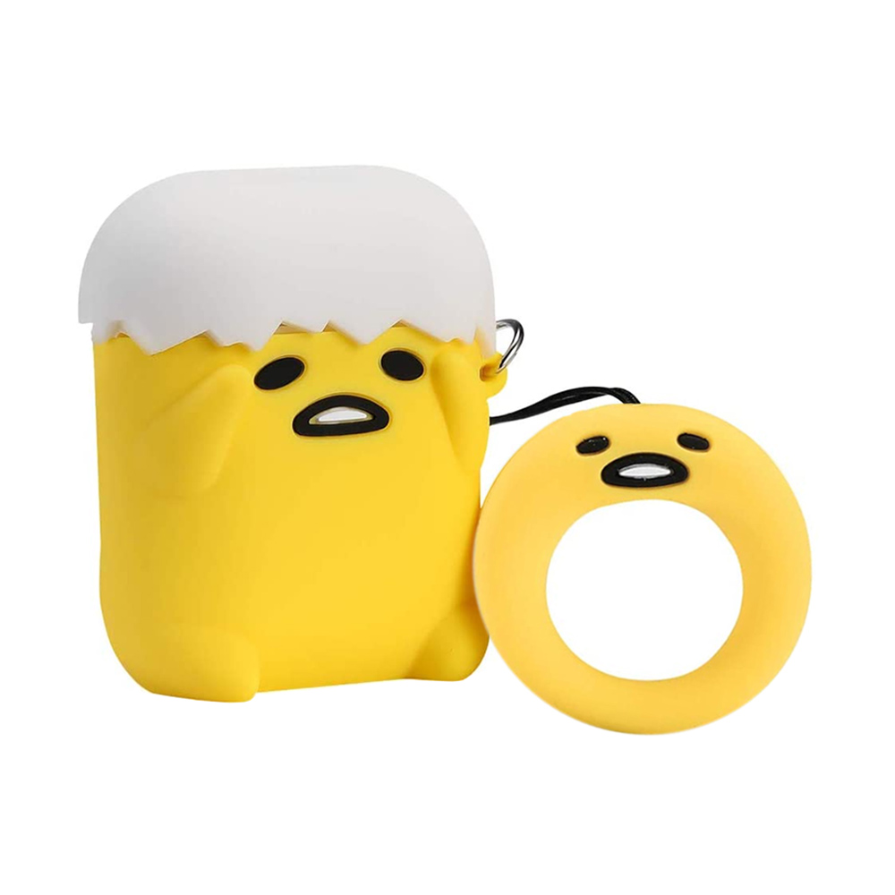 Microsonic AirPods 1 Nesil 2 Nesil Kılıf Cartoon Figürlü Silikon Crtn-Fgr-Lzy-Egg