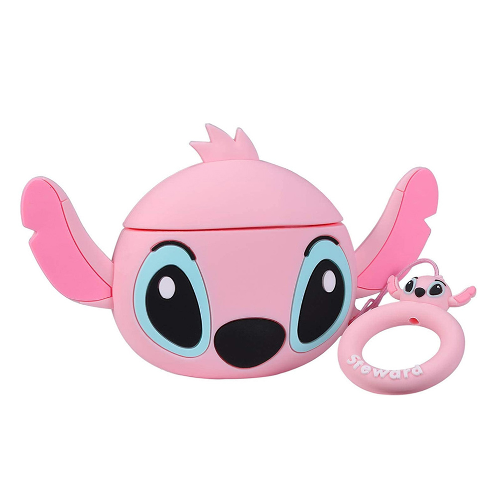 Microsonic Airpods 4 Nesil ANC Kılıf Cartoon Figürlü Silikon Crtn-Fgr-Stch-Pmb