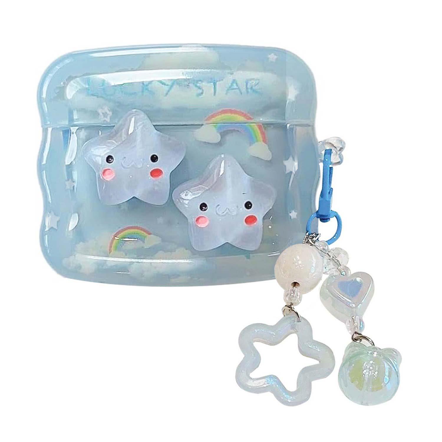 Microsonic Airpods 4 Nesil ANC Kılıf Figure Series LuckyStar Mavi