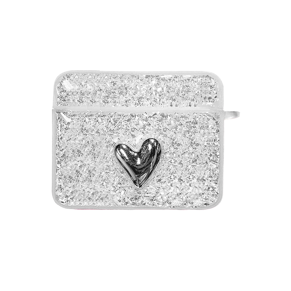 Microsonic AirPods 3 Nesil Kılıf Glitter Shiny Gümüş