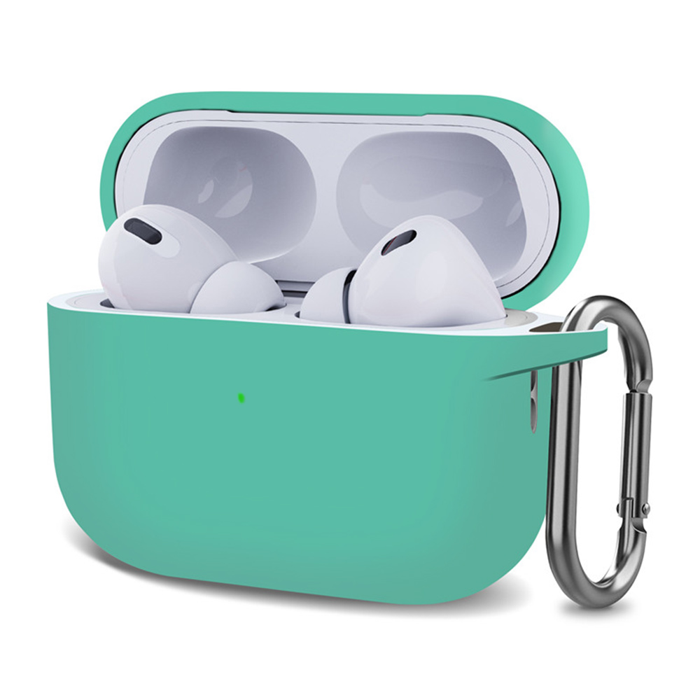 Microsonic AirPods Pro 2 Nesil Kılıf Askılı Mat Silikon Mint Yeşili