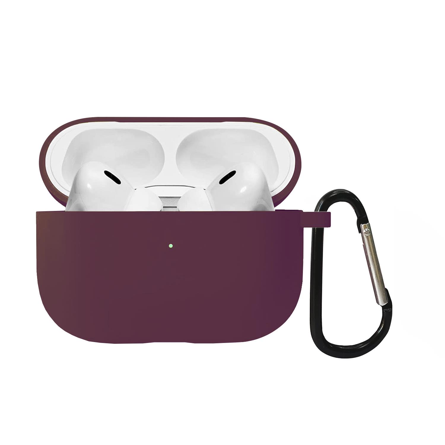 Microsonic AirPods Pro 2 Nesil Liquid Silicone Lansman Bordo