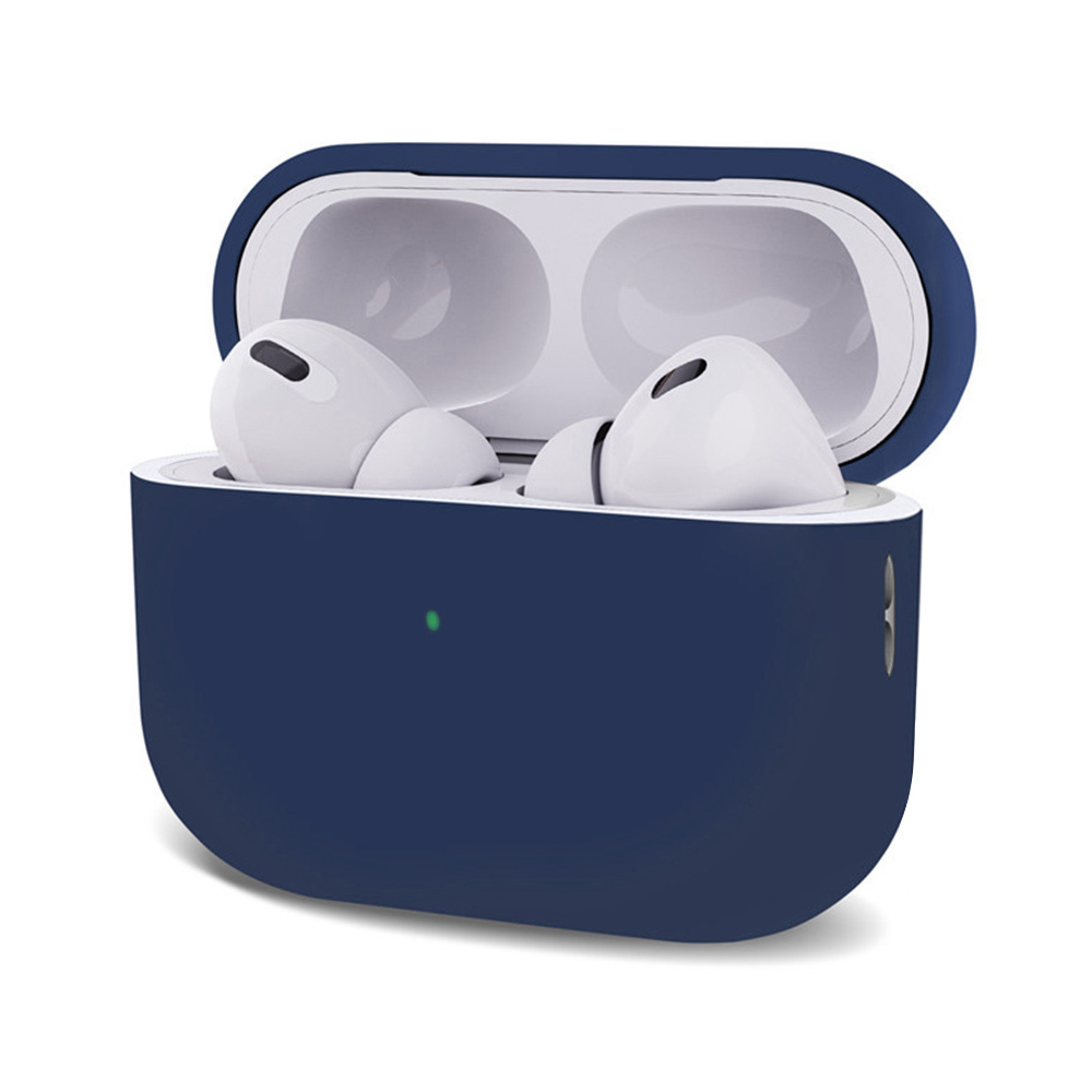 Microsonic AirPods Pro 2 Nesil Kılıf Mat Silikon Lacivert