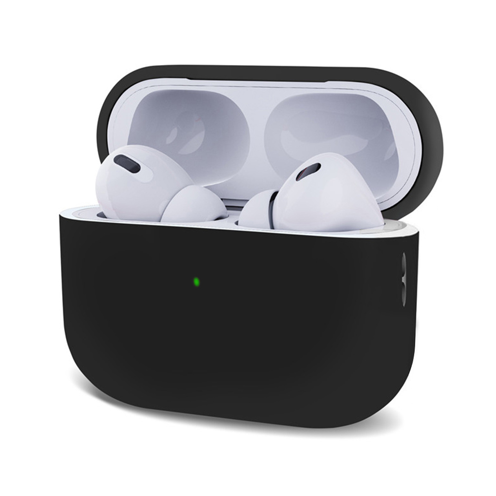 Microsonic AirPods Pro 2 Nesil Kılıf Mat Silikon Siyah