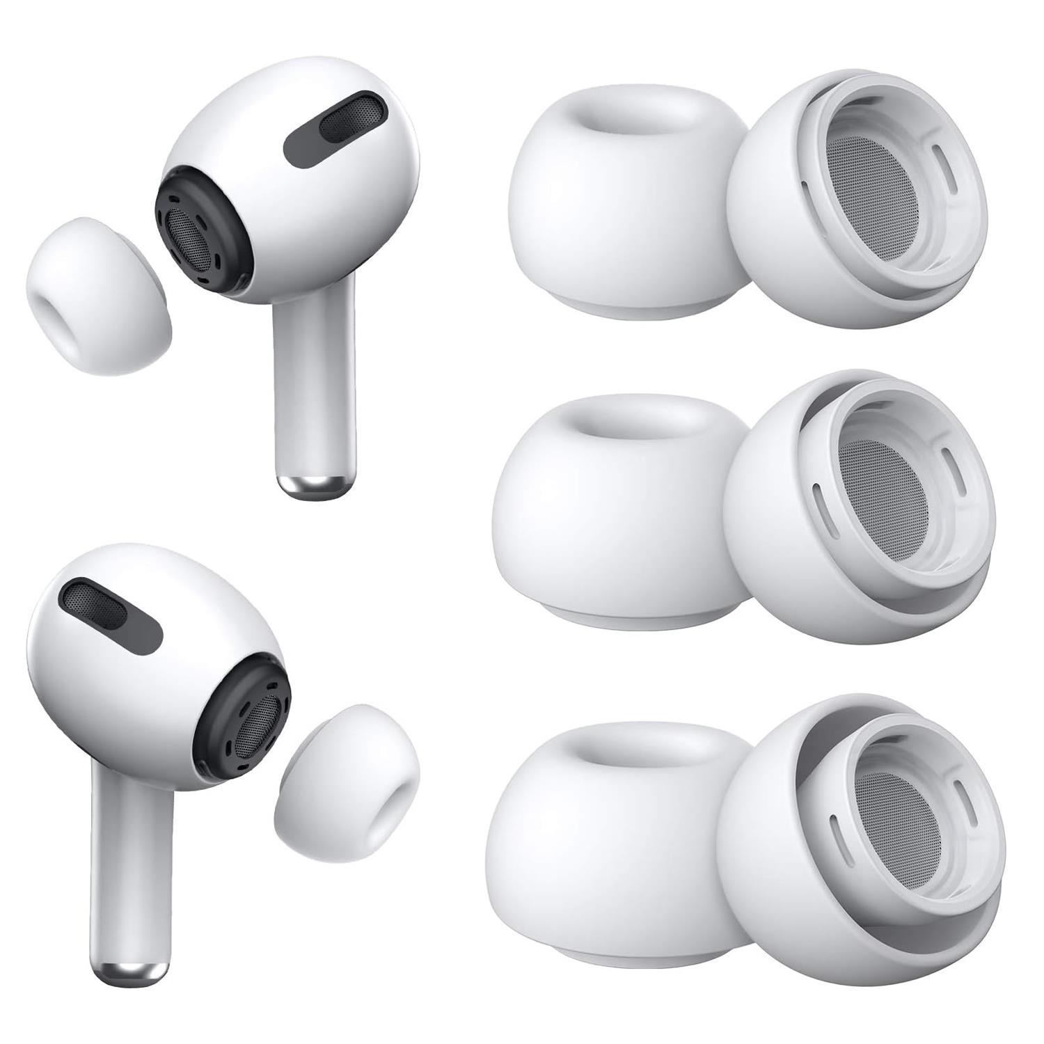 Microsonic AirPods Pro için Kulaklık Uçları - 6 set XS S L