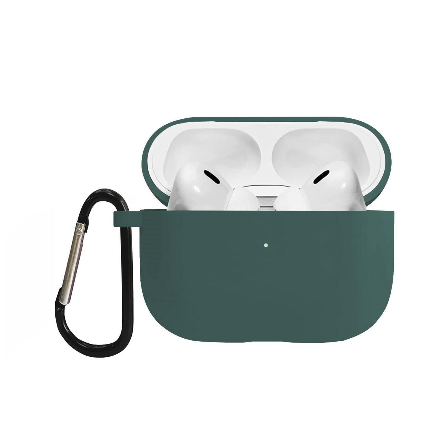 Microsonic AirPods Pro 3 Liquid Silicone Lansman Koyu Yeşil