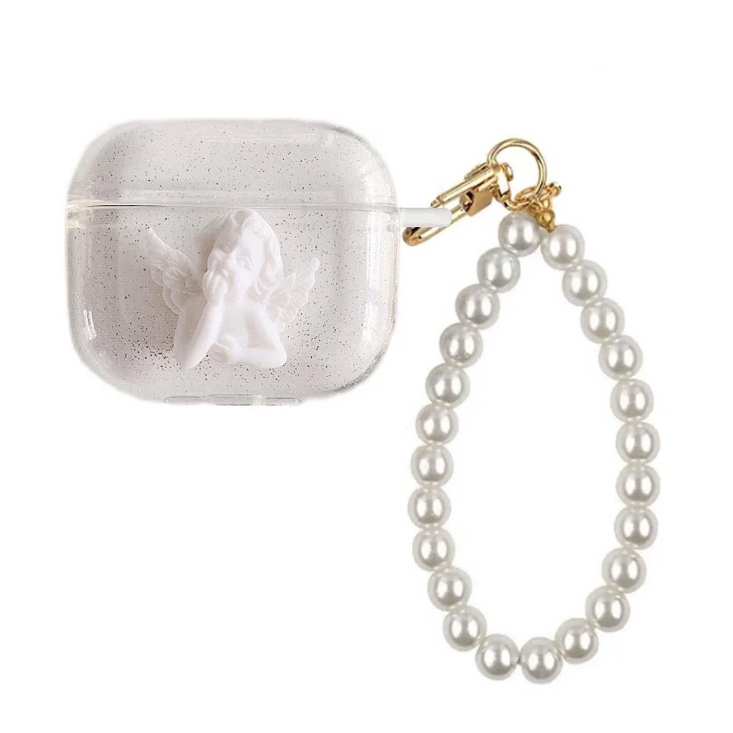 Microsonic Airpods 4 Nesil ANC Kılıf Figure Series Angel Şeffaf