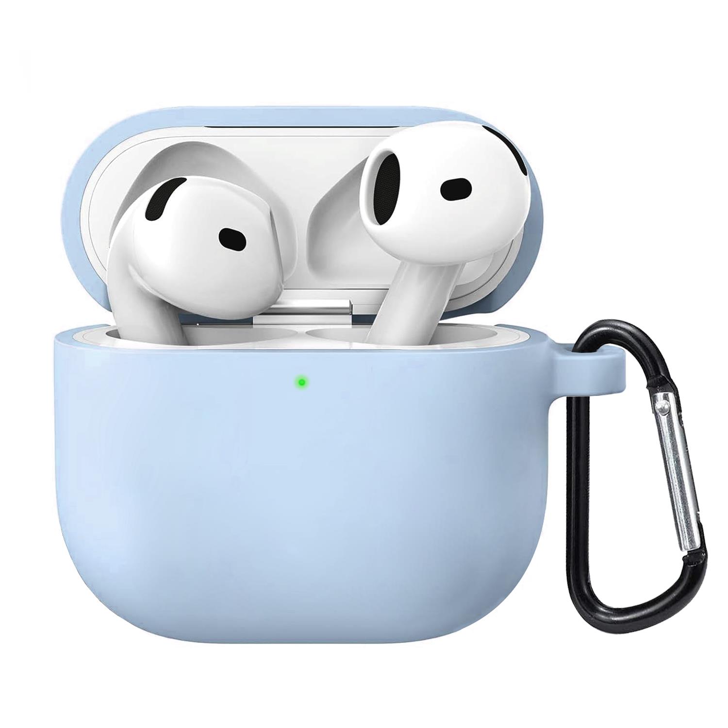 Microsonic Airpods 4 Nesil ANC Liquid Silicone Lansman Mavi