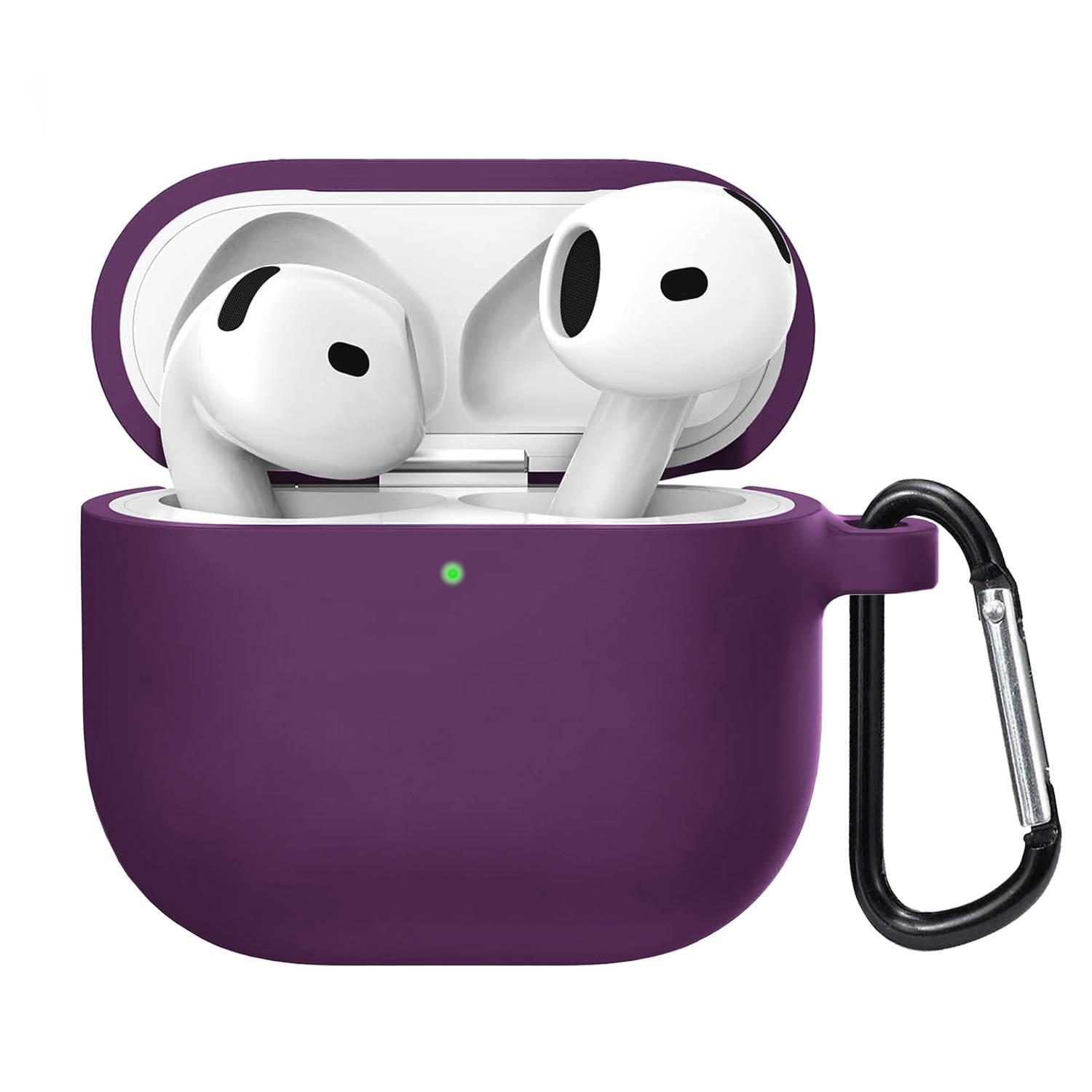 Microsonic Airpods 4 Nesil ANC Liquid Silicone Lansman Mor