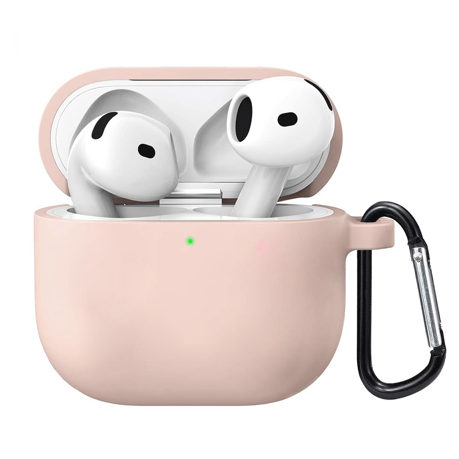 Microsonic Airpods 4 Nesil ANC Liquid Silicone Lansman Rose Gold