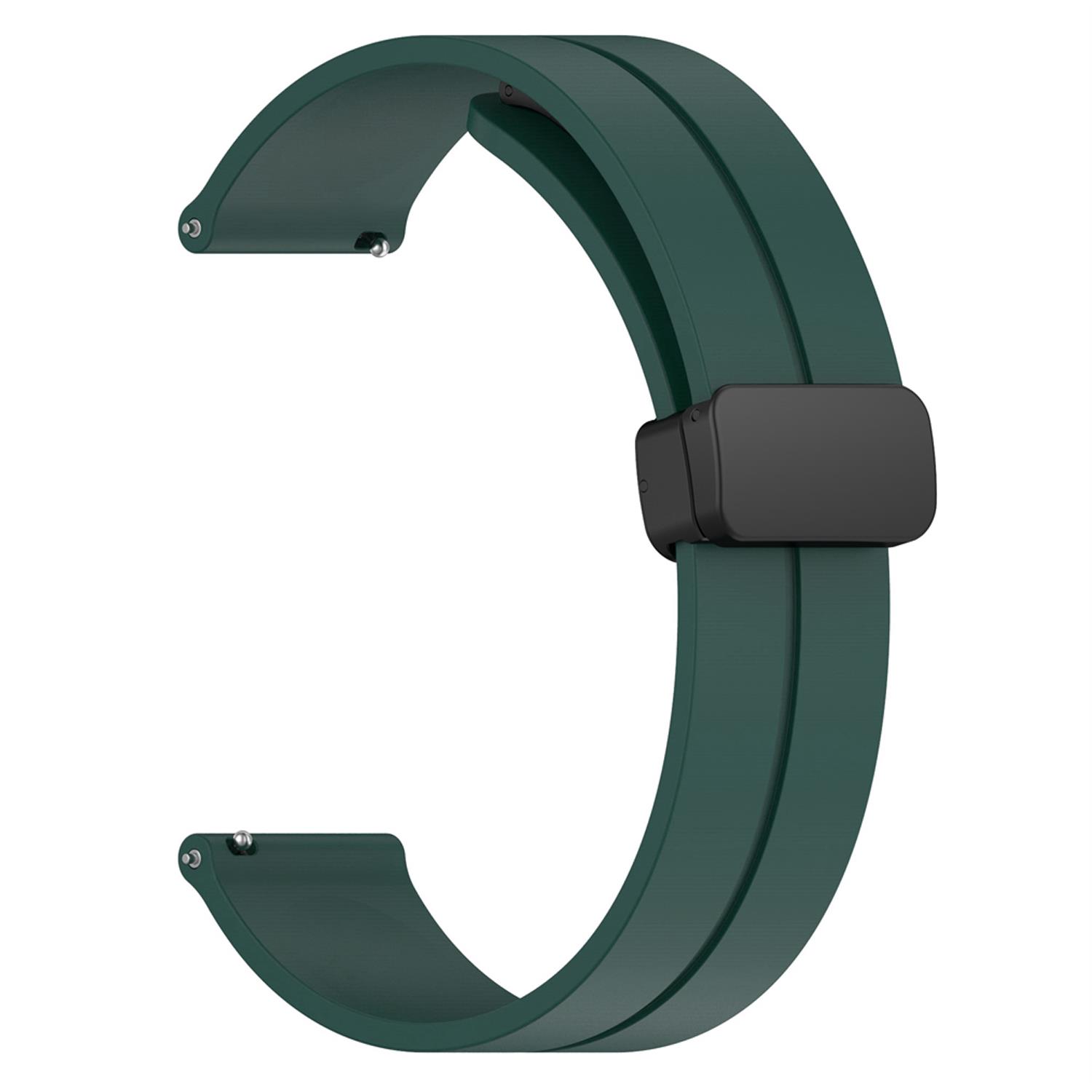 Microsonic Huawei Watch GT4 46mm Kordon Ribbon Line Koyu Yeşil