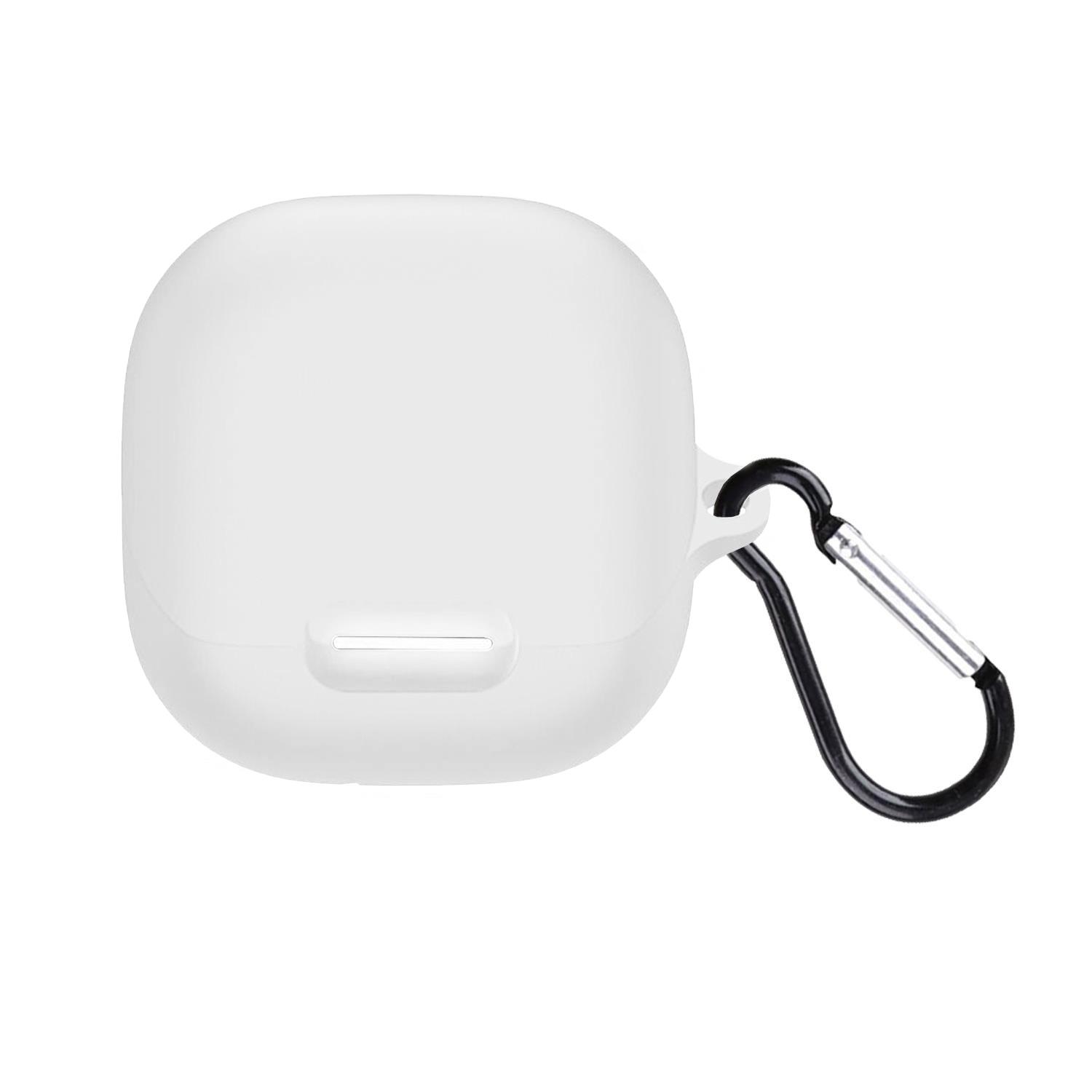Microsonic Anker Soundcore Liberty 4 NC Kılıf Askılı Mat Silikon Beyaz