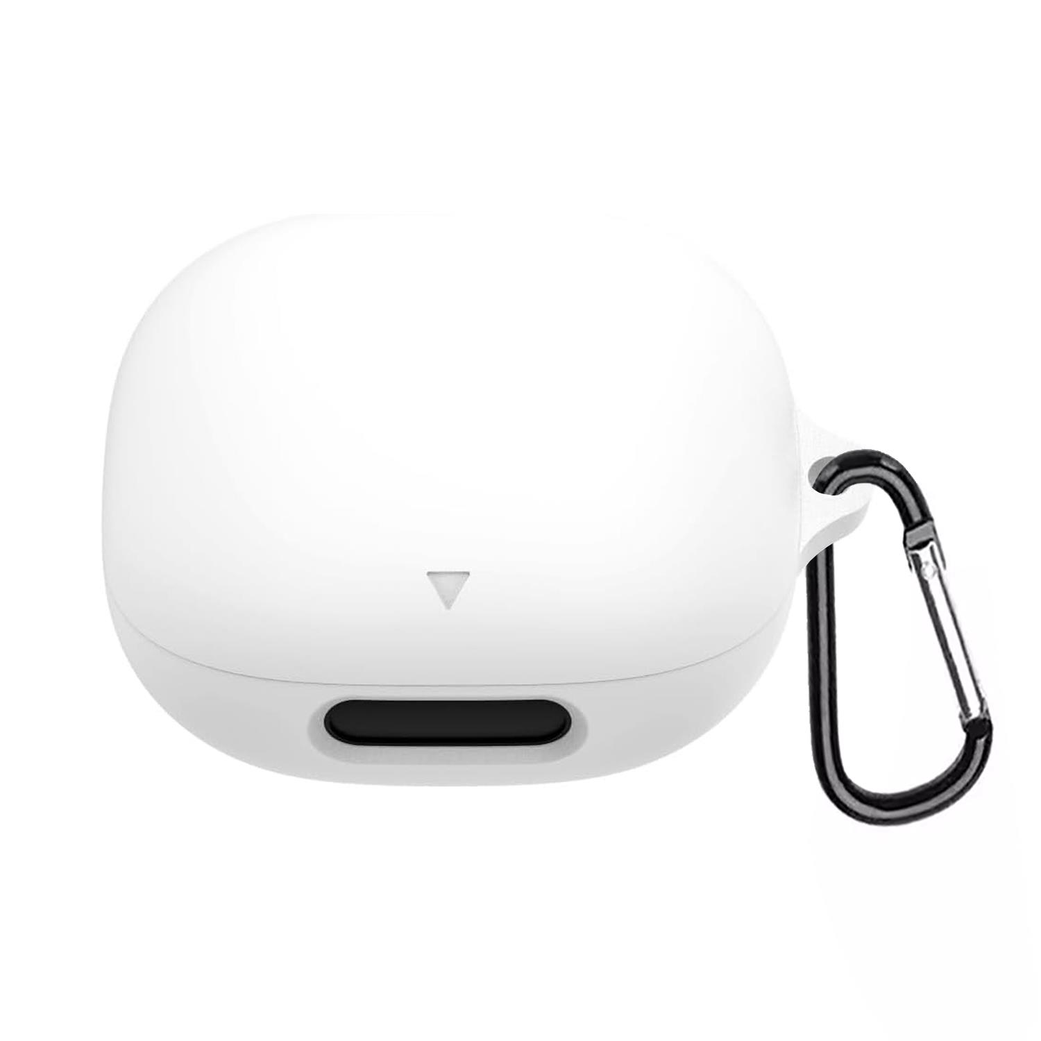 Microsonic Anker Soundcore Liberty 4 Pro Kılıf Askılı Mat Silikon Beyaz