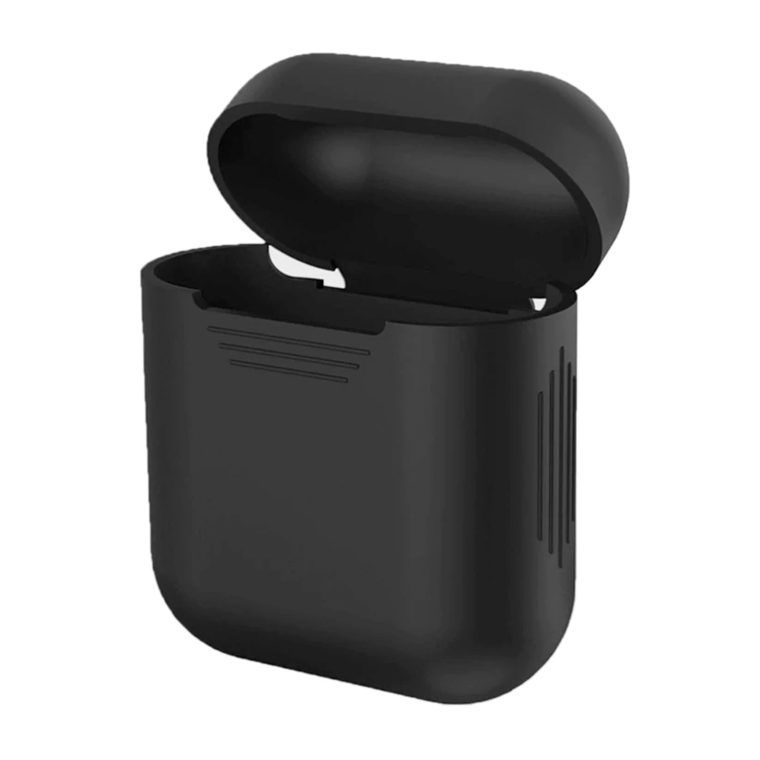 Microsonic Apple AirPods 1 Nesil 2 Nesil Mat Silikon Kılıf Siyah