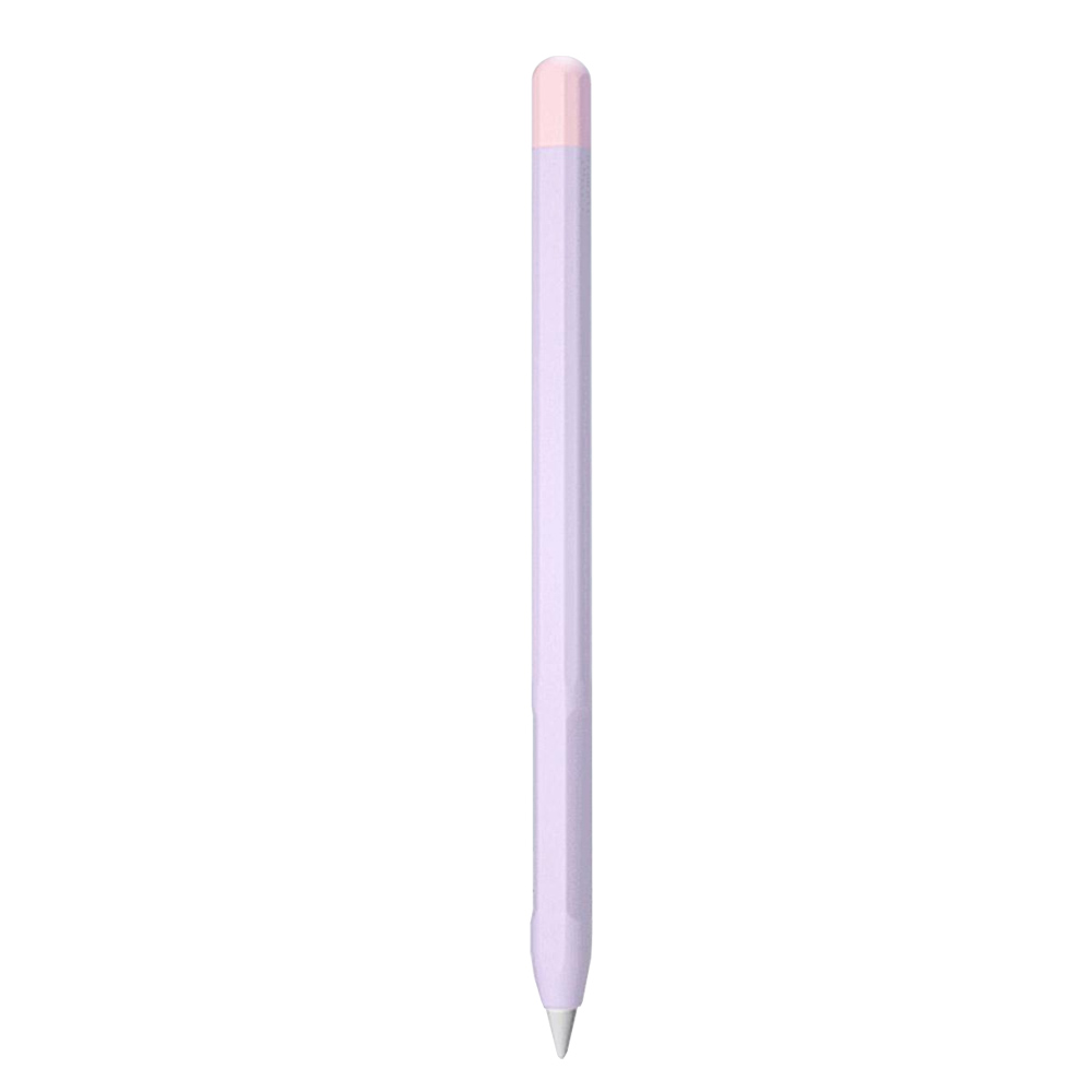 Microsonic Apple Pencil 2 nesil Kılıf Mat Silikon Pembe Lila