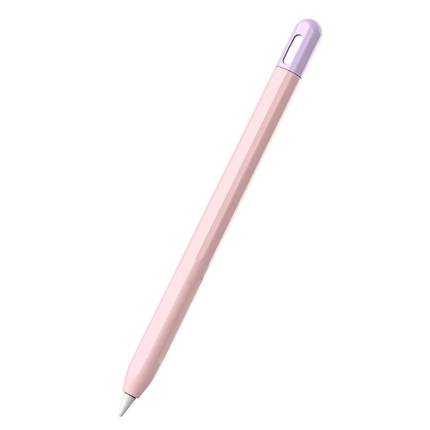 Microsonic Apple Pencil Pro Kılıf Mat Silikon Lila Pembe