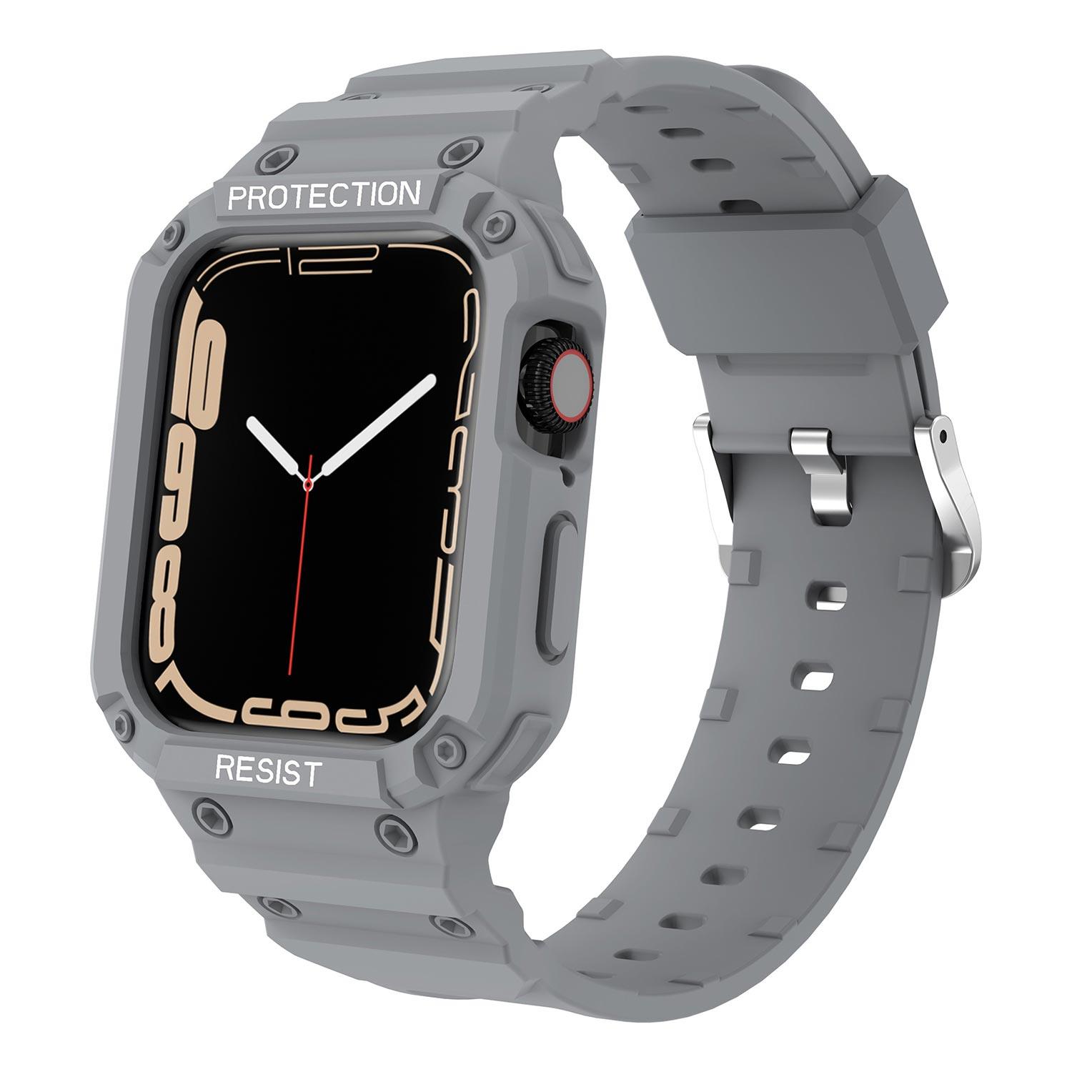 Microsonic Apple Watch Ultra Kordon Single Apex Resist Açık Gri