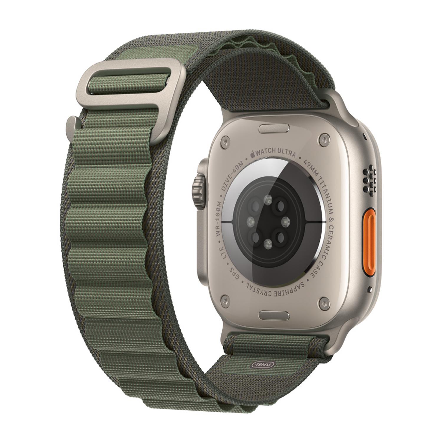 Microsonic Apple Watch SE 44mm Kordon Alpine Loop Yeşil