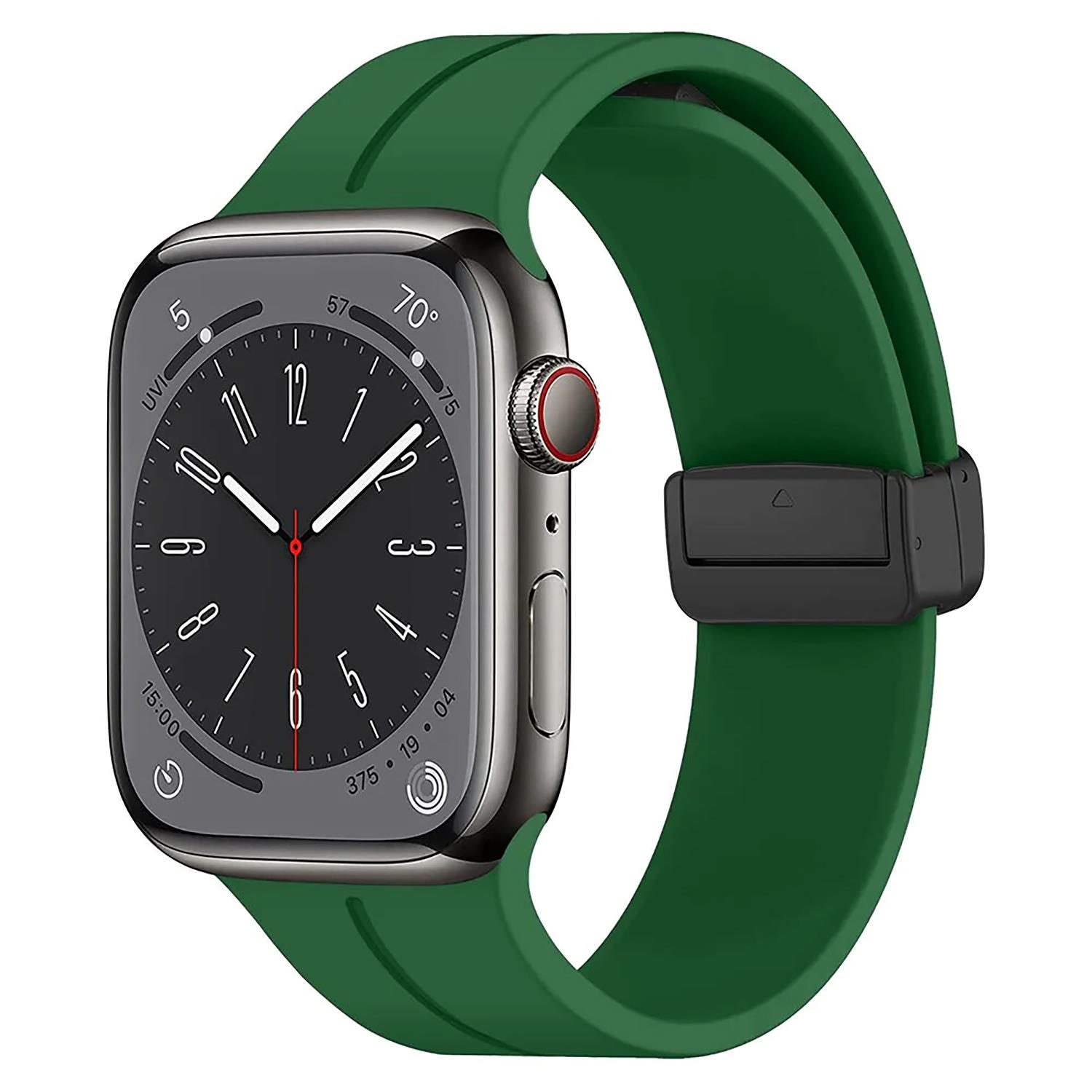 Microsonic Apple Watch Ultra 2 Kordon Ribbon Line Yeşil