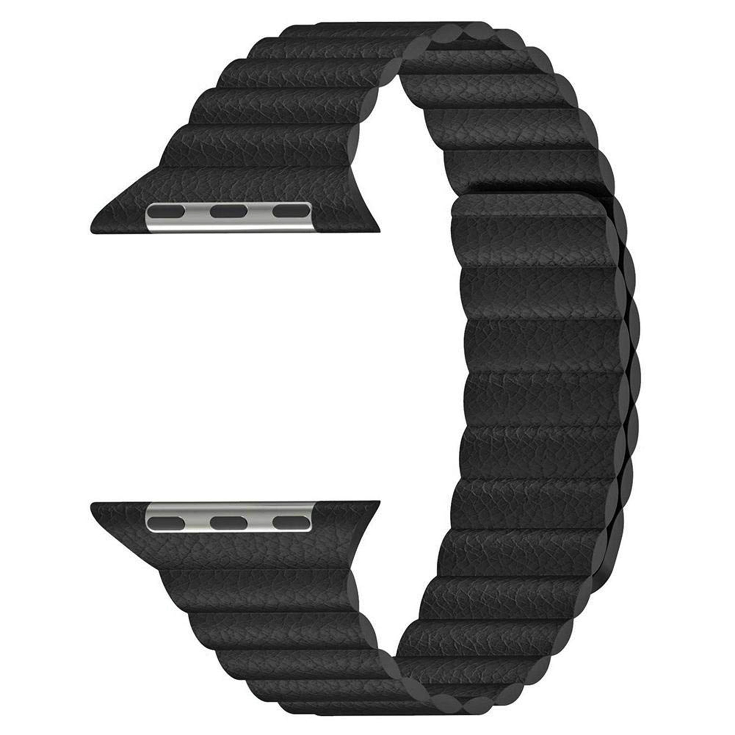 Microsonic Apple Watch Ultra 2 Twist Leather Loop Kordon Siyah