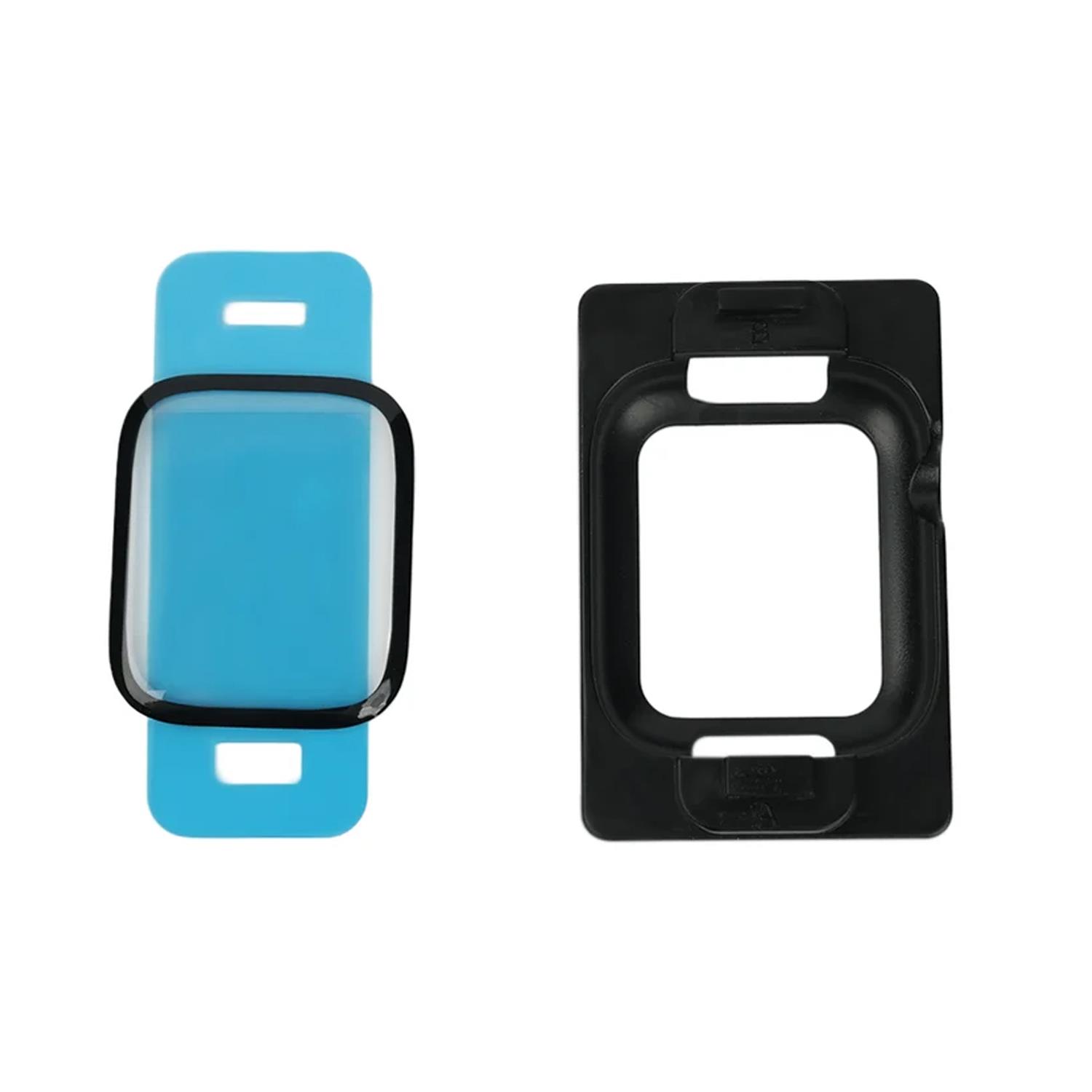 Microsonic Apple Watch SE 40mm Takma Aparatlı Kolay Uygulama Ekran Koruyucu Siyah