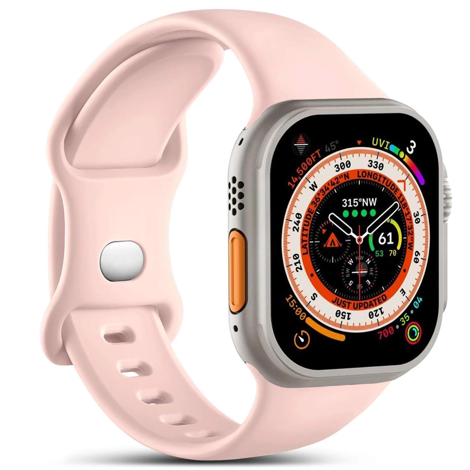 Microsonic Apple Watch Series 5 40mm Kordon ActiveFlex Wristband Rose Gold