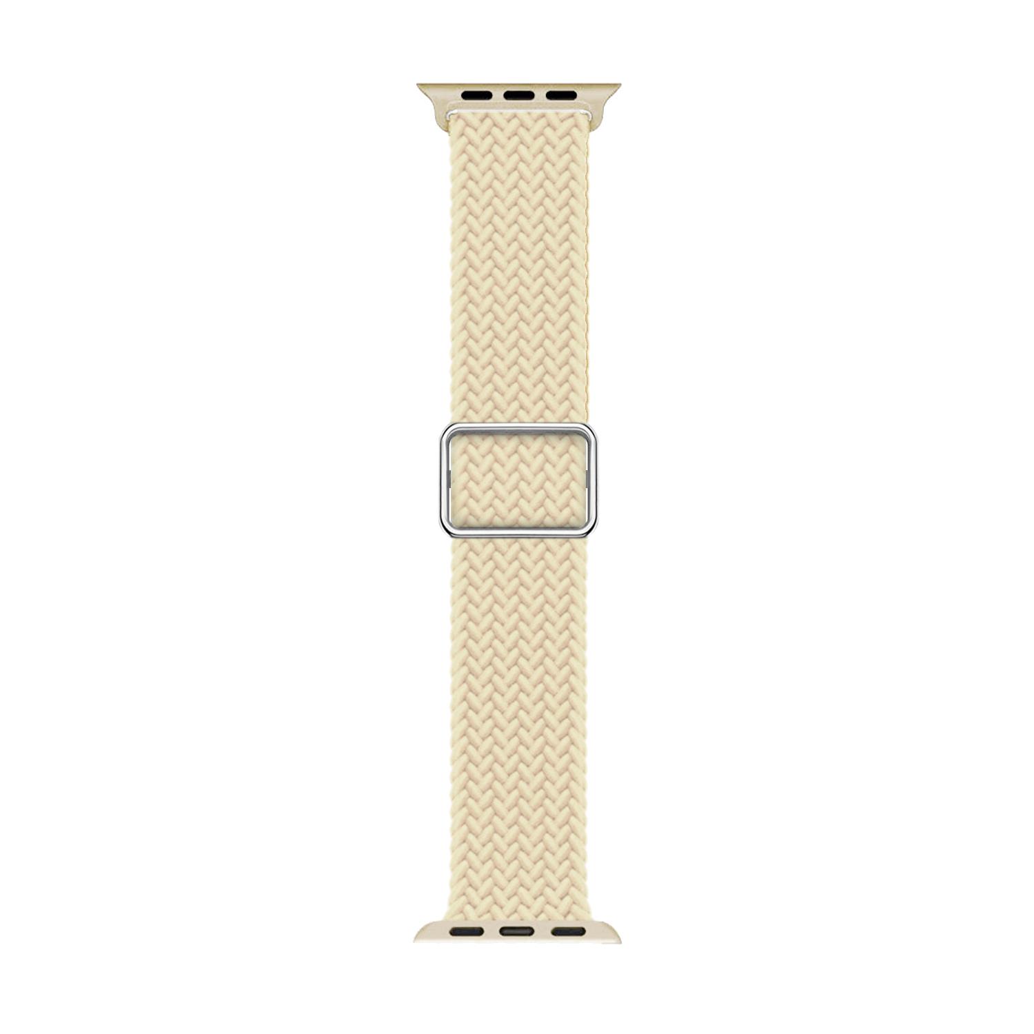 Microsonic Apple Watch Ultra 2 Kordon Knitted Fabric Loop Bej