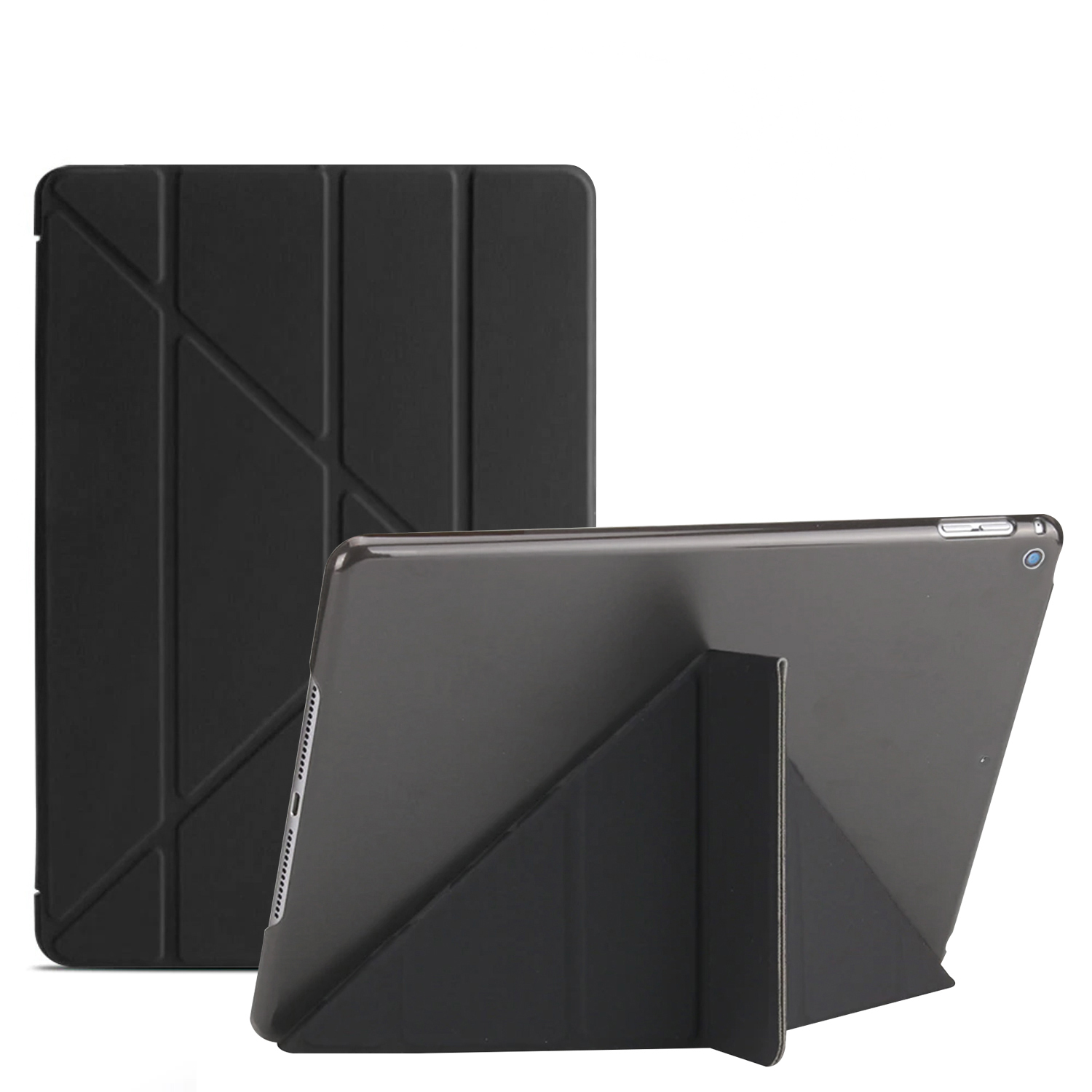 Microsonic Apple iPad 10 2 9 Nesil A2602-A2604-A2603-A2605 Folding Origami Design Kılıf Siyah