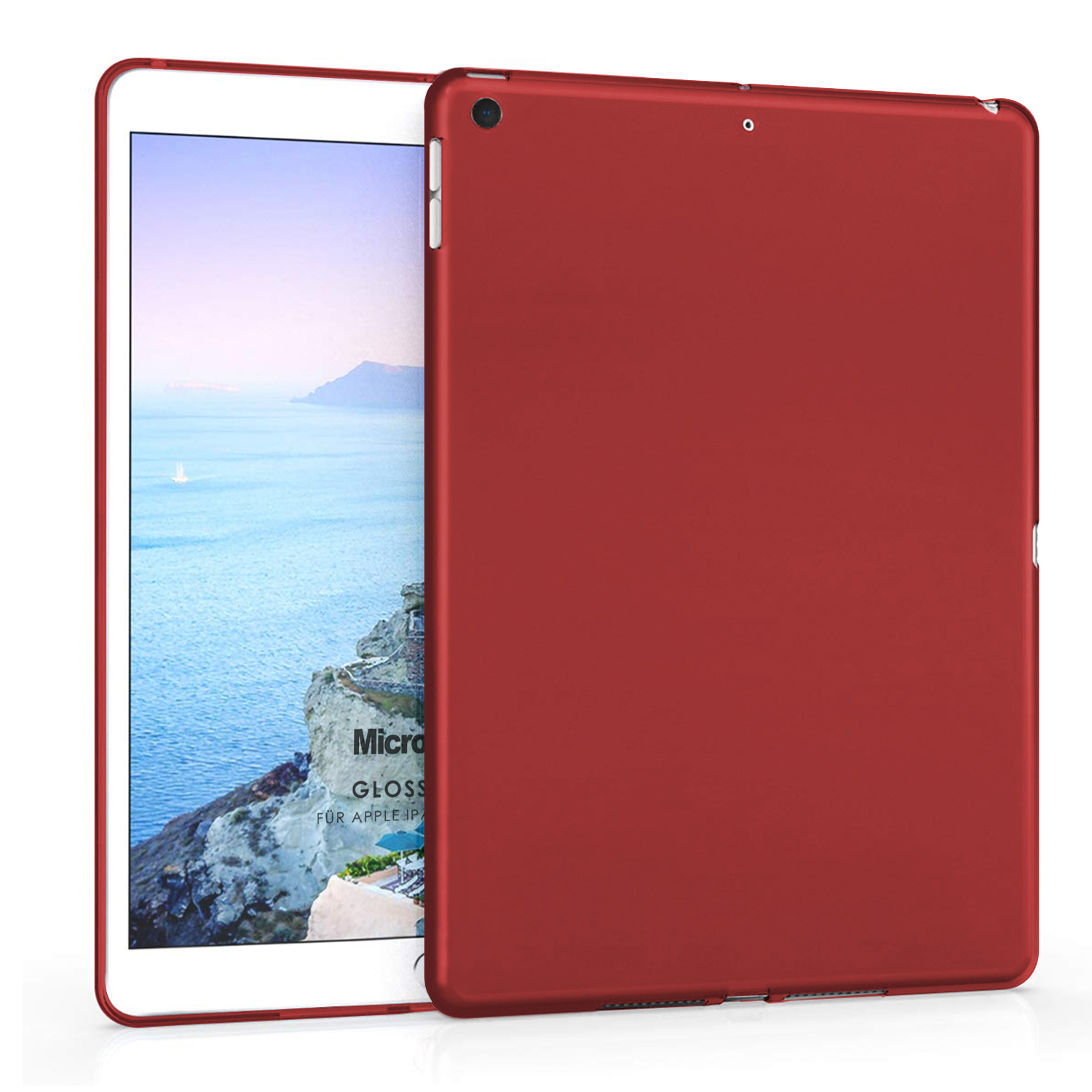 Microsonic Apple iPad 10 2 8 Nesil A2270-A2428-A2429-A2430 Kılıf Glossy Soft Kırmızı