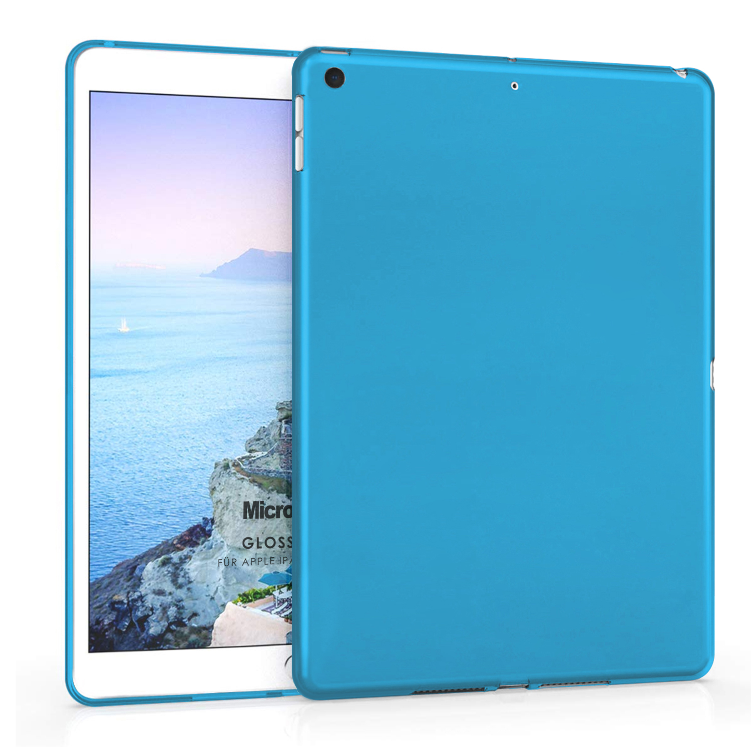 Microsonic Apple iPad 10 2 9 Nesil A2602-A2604-A2603-A2605 Kılıf Glossy Soft Mavi
