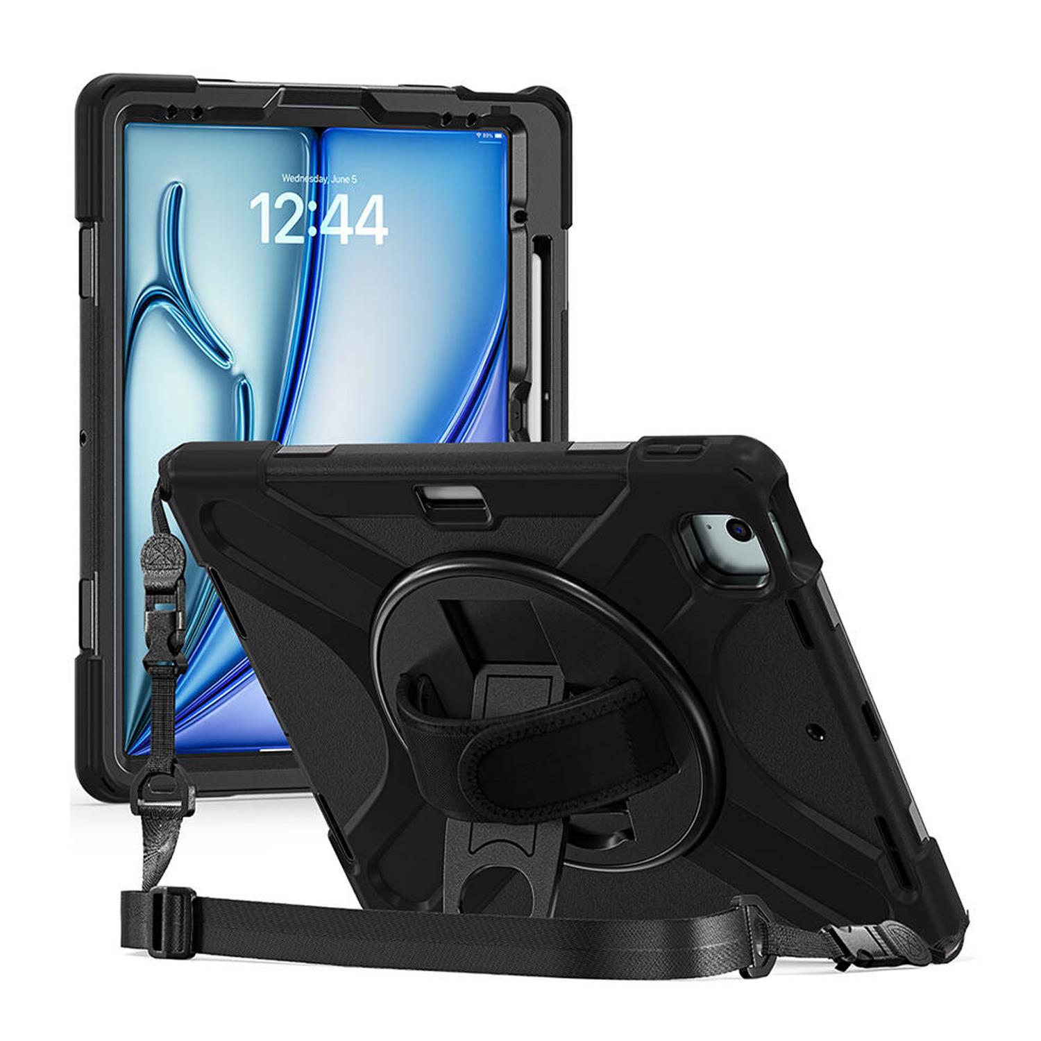 Microsonic Apple iPad Air 13 2025 Kılıf A3268-A3269 Heavy Defender Siyah