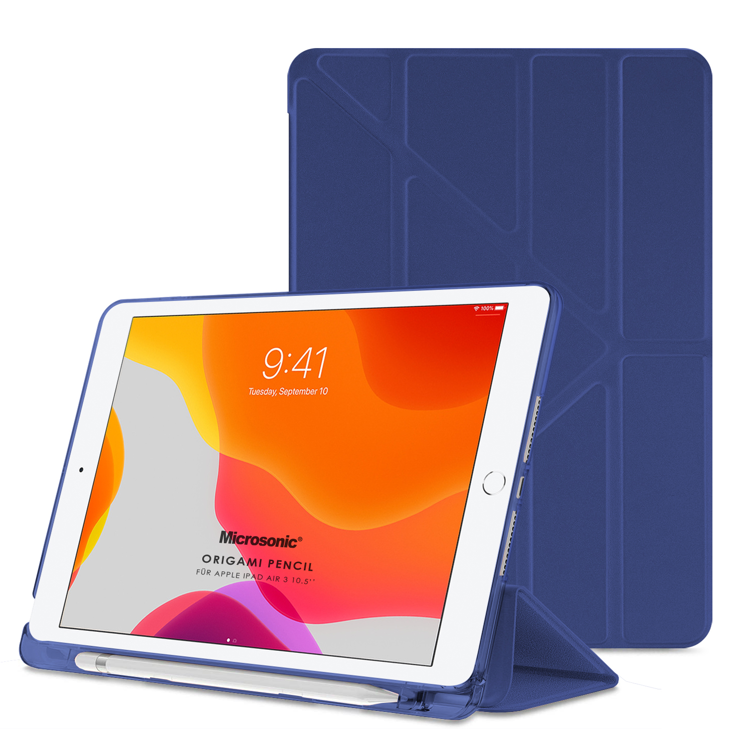 Microsonic Apple iPad Pro 10 5 Kılıf A1701-A1709-A1852 Origami Pencil Lacivert