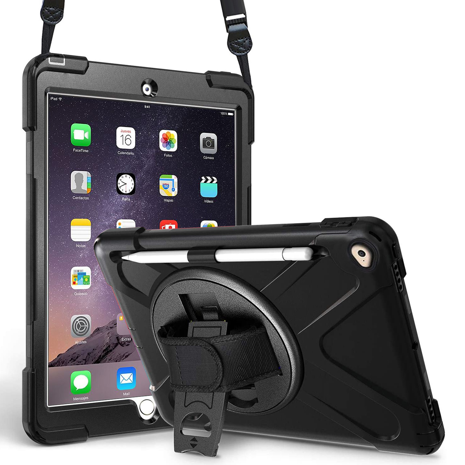 Microsonic Apple iPad Mini 4 Kılıf A1538-A1550 Heavy Defender Siyah