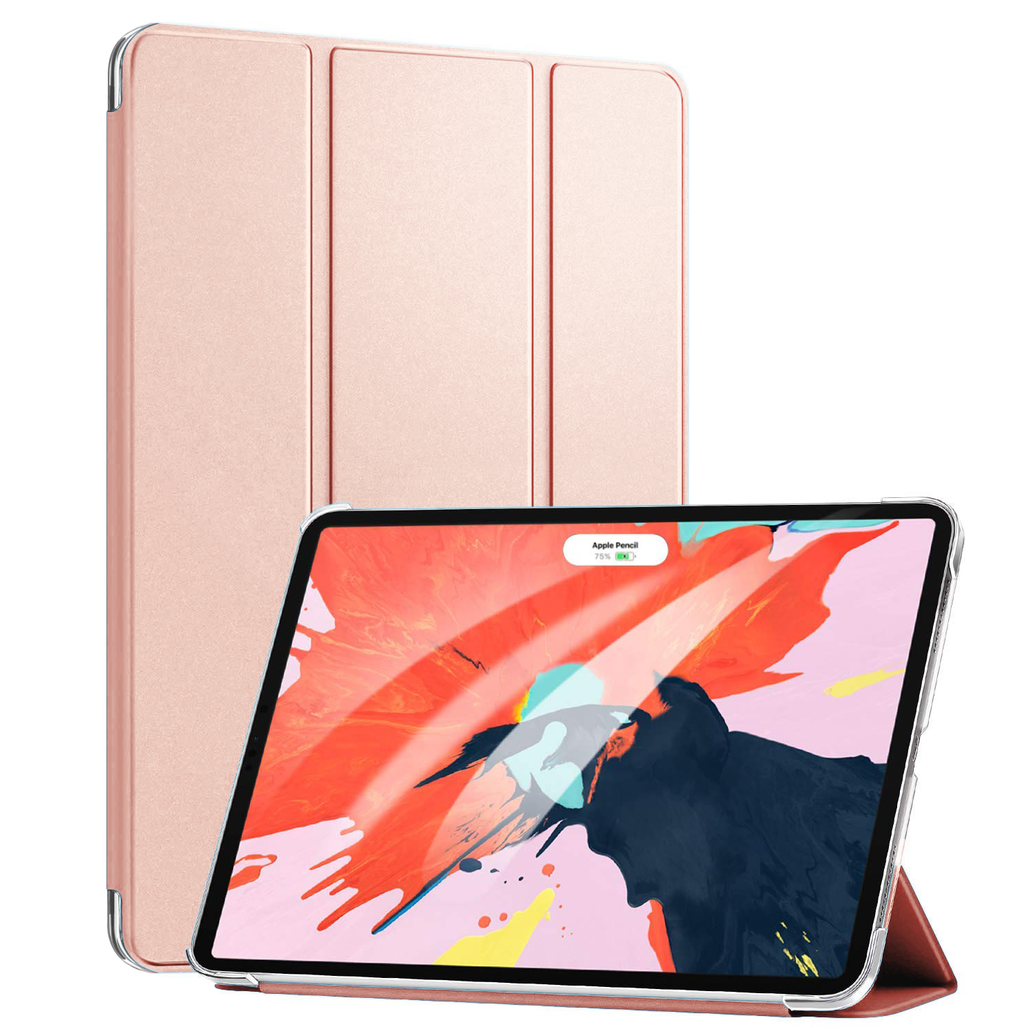 Microsonic Apple iPad 11 2018 A1980-A2013-A1934-A1979 Smart Case ve arka Kılıf Rose Gold