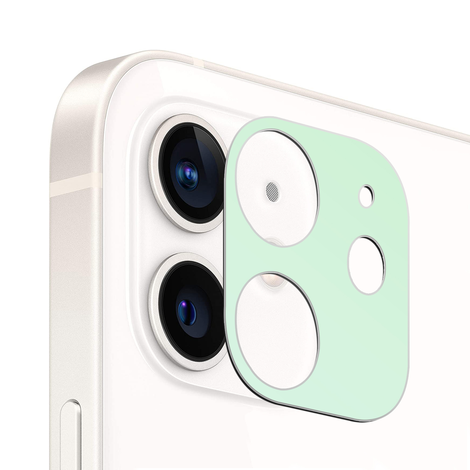 Microsonic Apple iPhone 12 Mini Kamera Lens Koruma Camı V2 Yeşil