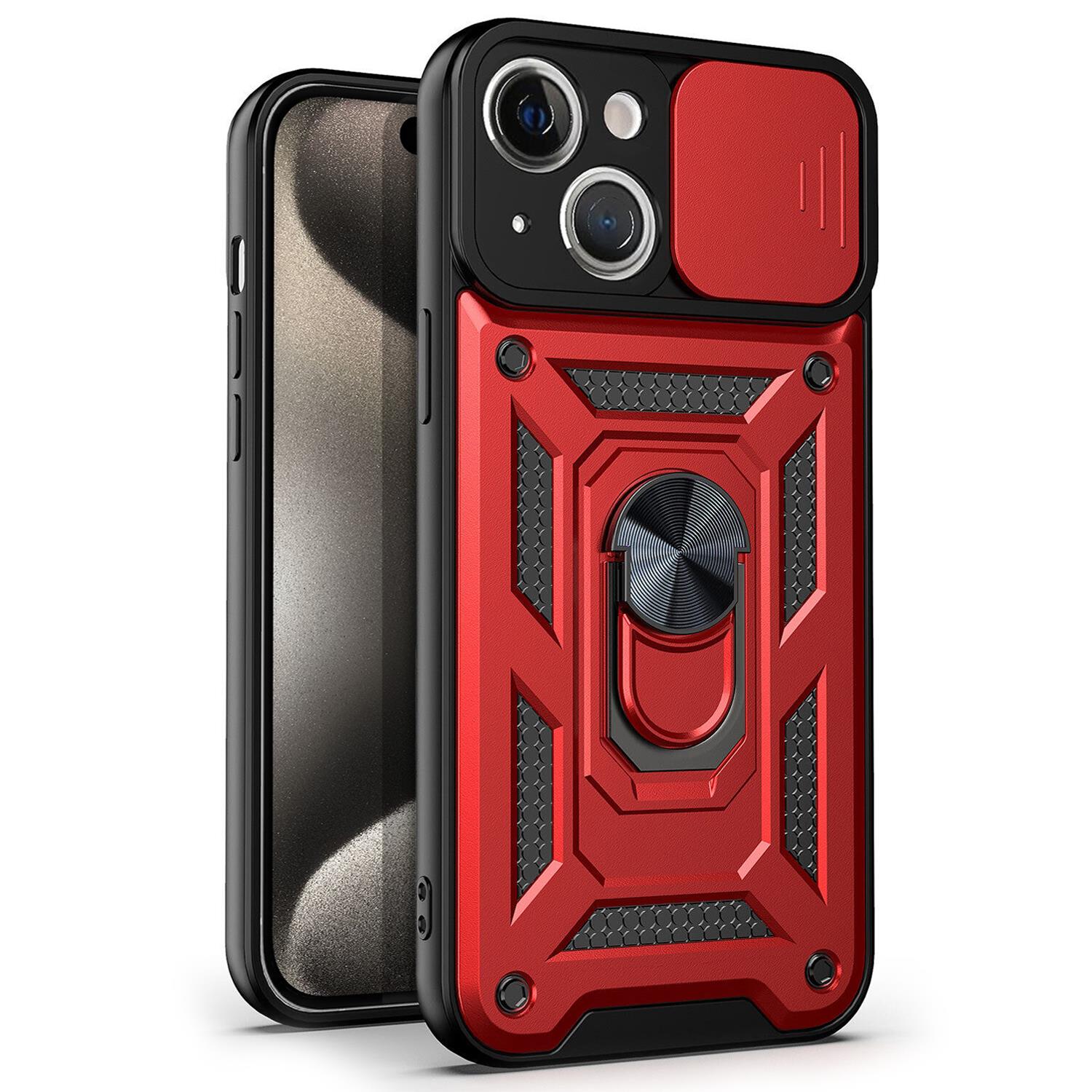 Microsonic Apple iPhone 15 Kılıf Impact Resistant Kırmızı