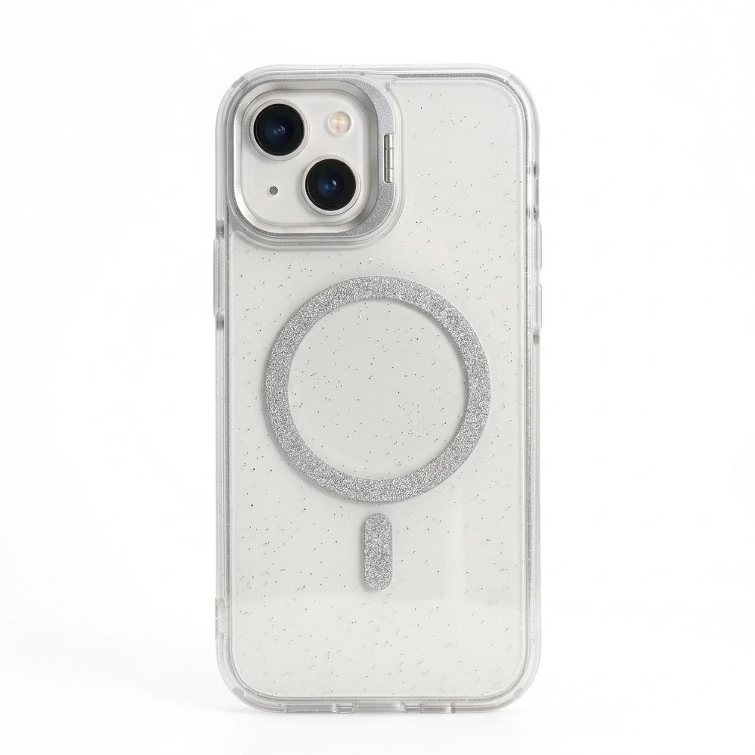 Microsonic Apple iPhone 15 Plus Kılıf SparkMag Luxe Gri