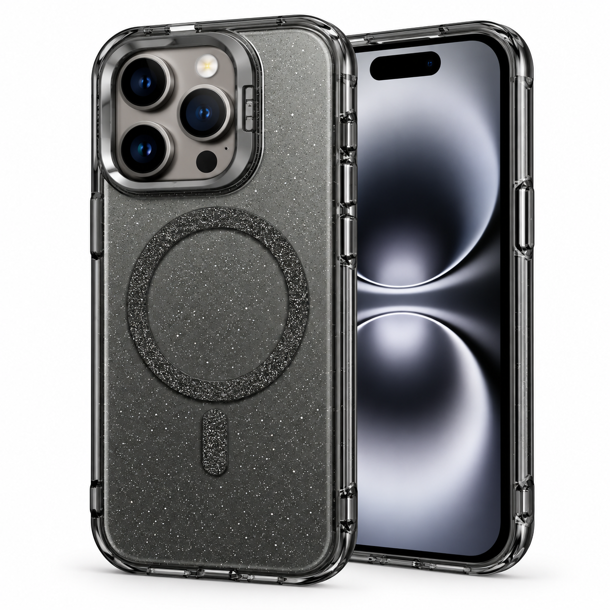 Microsonic Apple iPhone 15 Pro Max Kılıf SparkMag Luxe Siyah