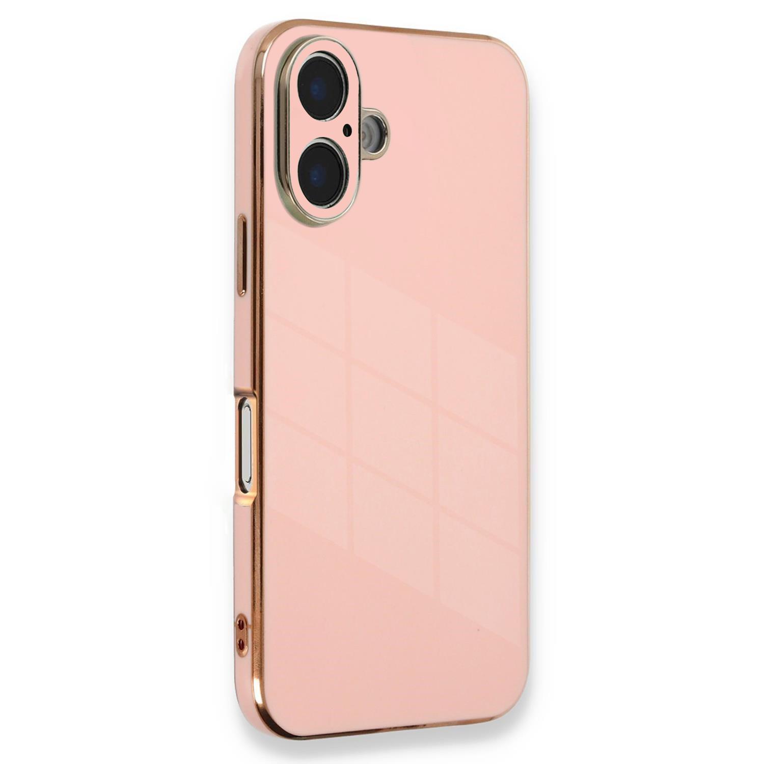 Microsonic Apple iPhone 16 Kılıf Olive Plated Pembe