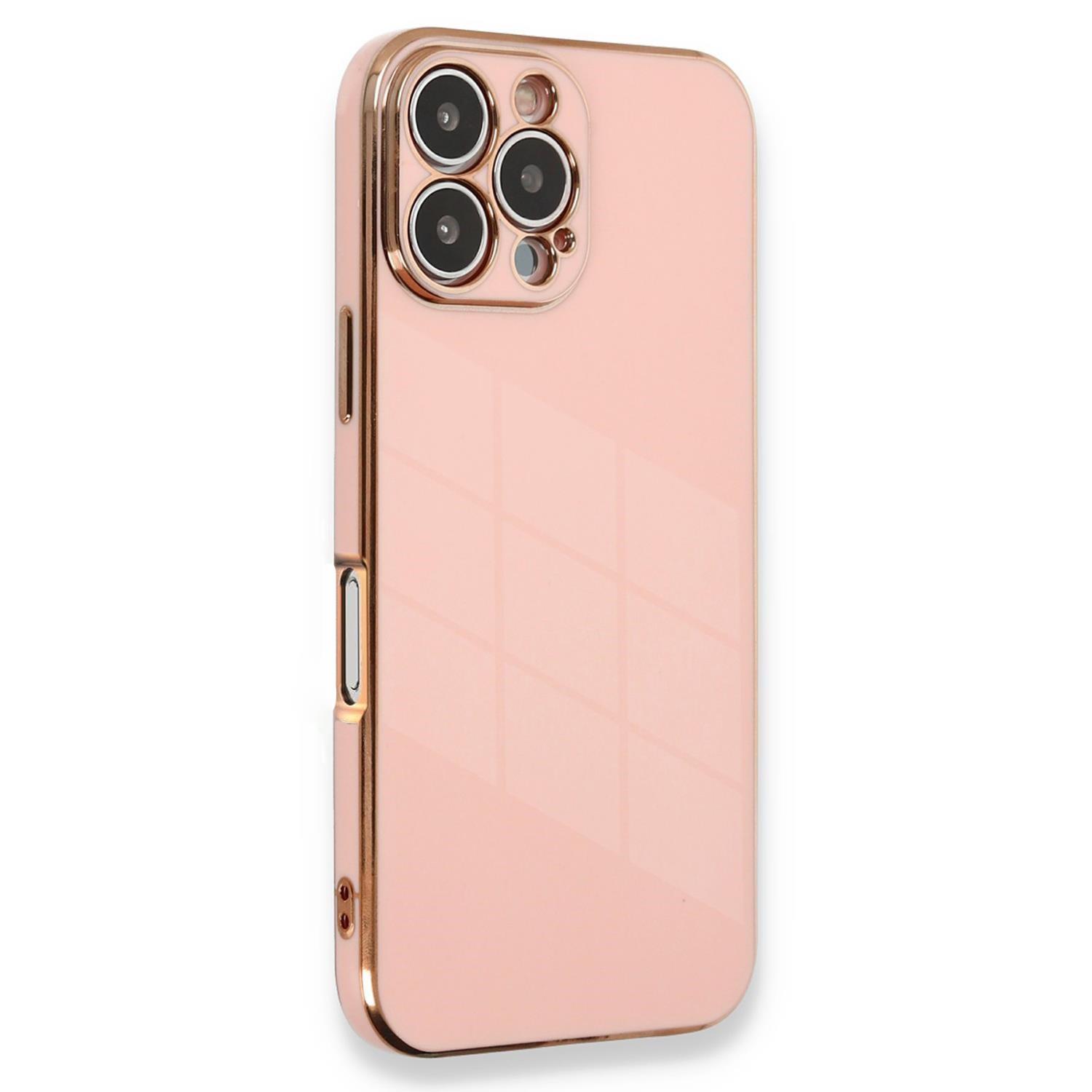 Microsonic Apple iPhone 16 Pro Max Kılıf Olive Plated Pembe