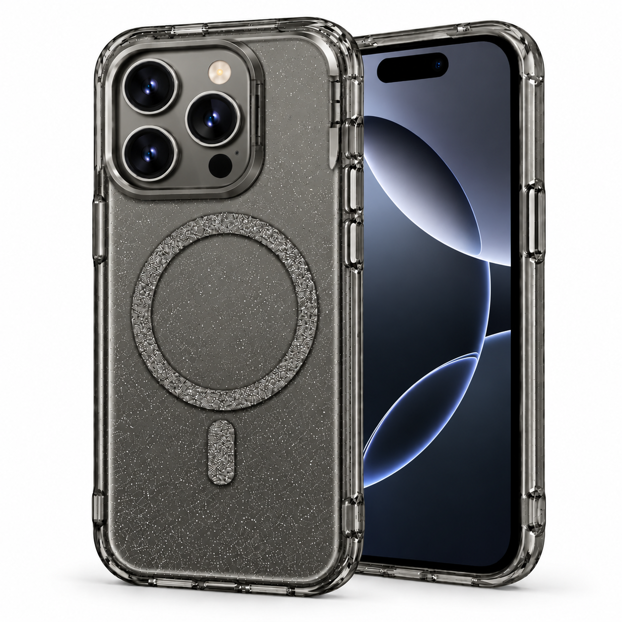 Microsonic Apple iPhone 16 Pro Kılıf SparkMag Luxe Siyah