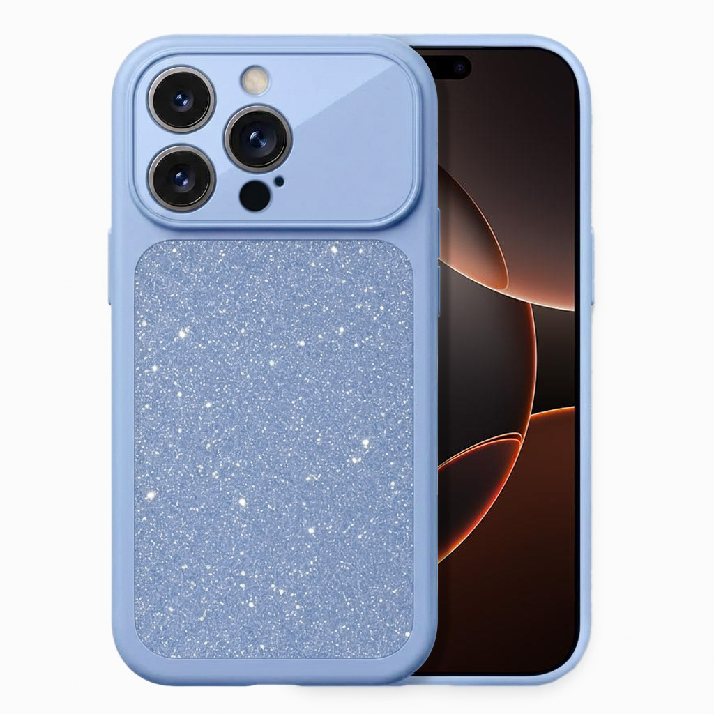Microsonic Apple iPhone 15 Pro Max Kılıf Ruby Sparkle Mavi