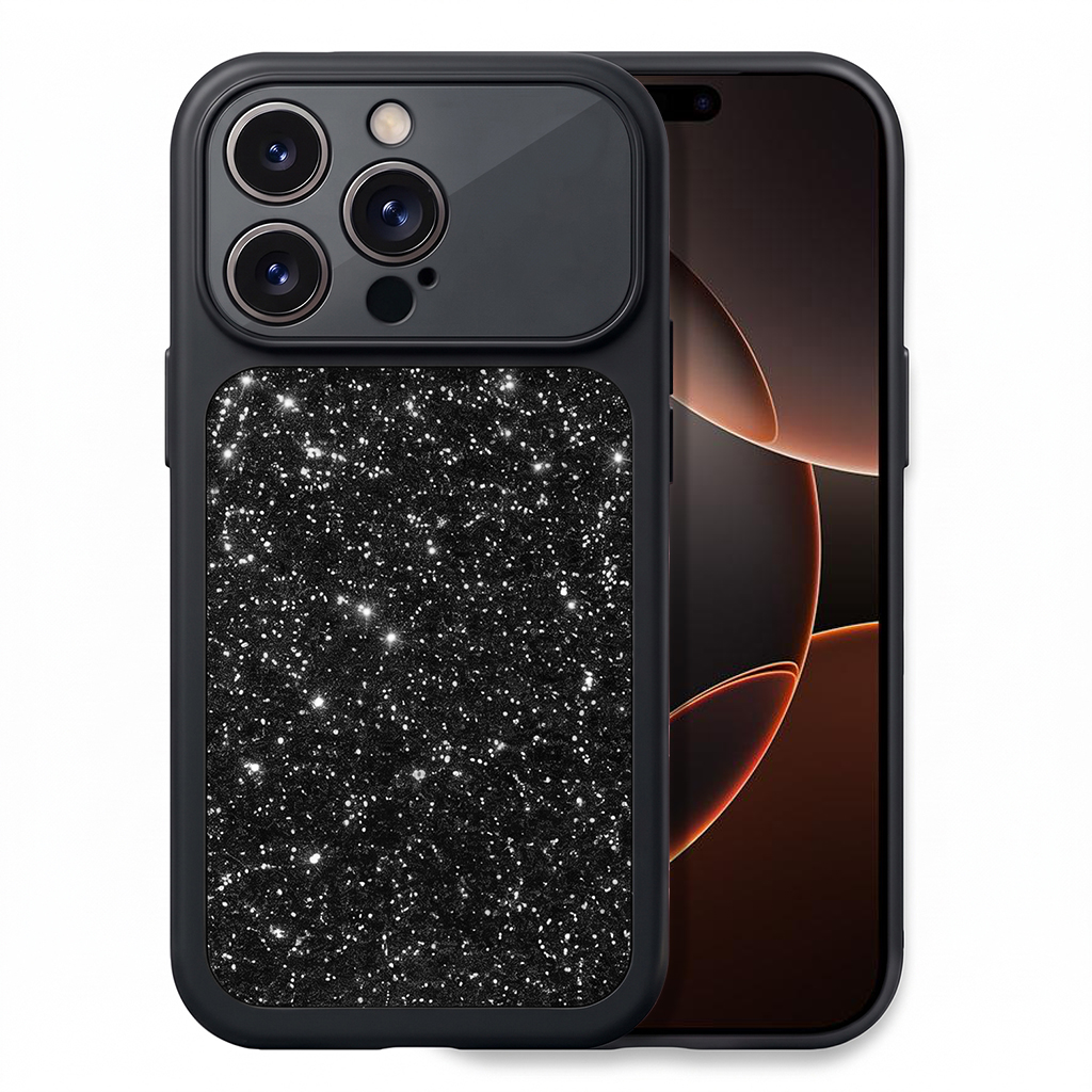 Microsonic Apple iPhone 15 Pro Max Kılıf Ruby Sparkle Siyah