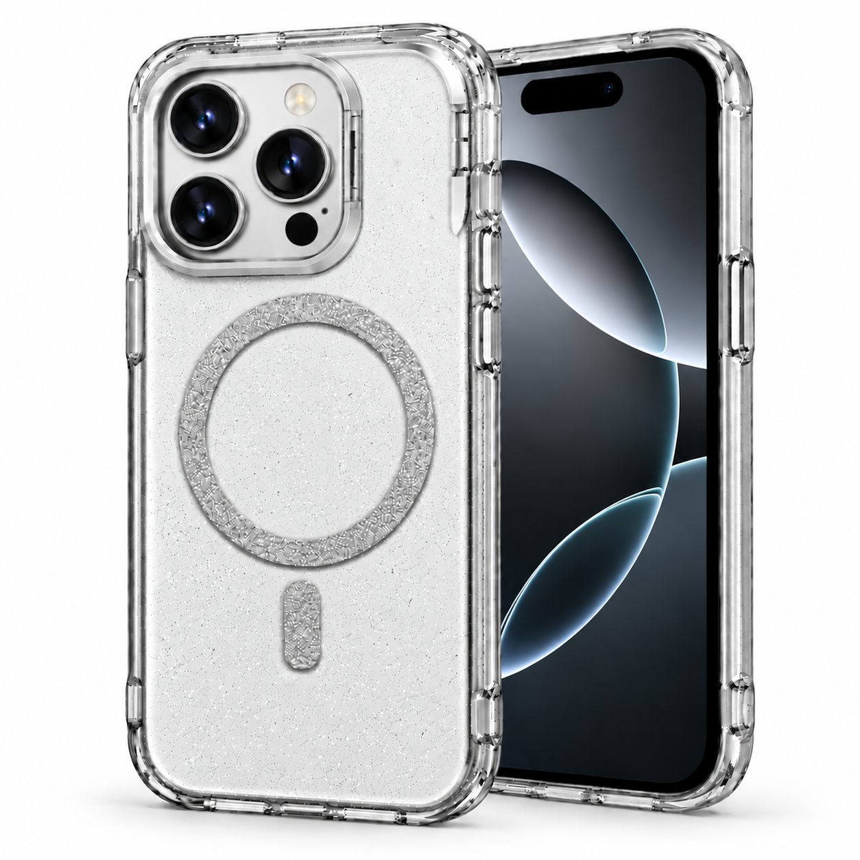 Microsonic Apple iPhone 16 Pro Max Kılıf SparkMag Luxe Gri
