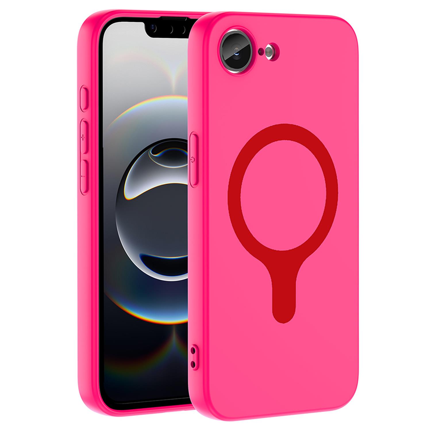 Microsonic Apple iPhone 17e Kılıf Pastello MagSafe Koyu Pembe