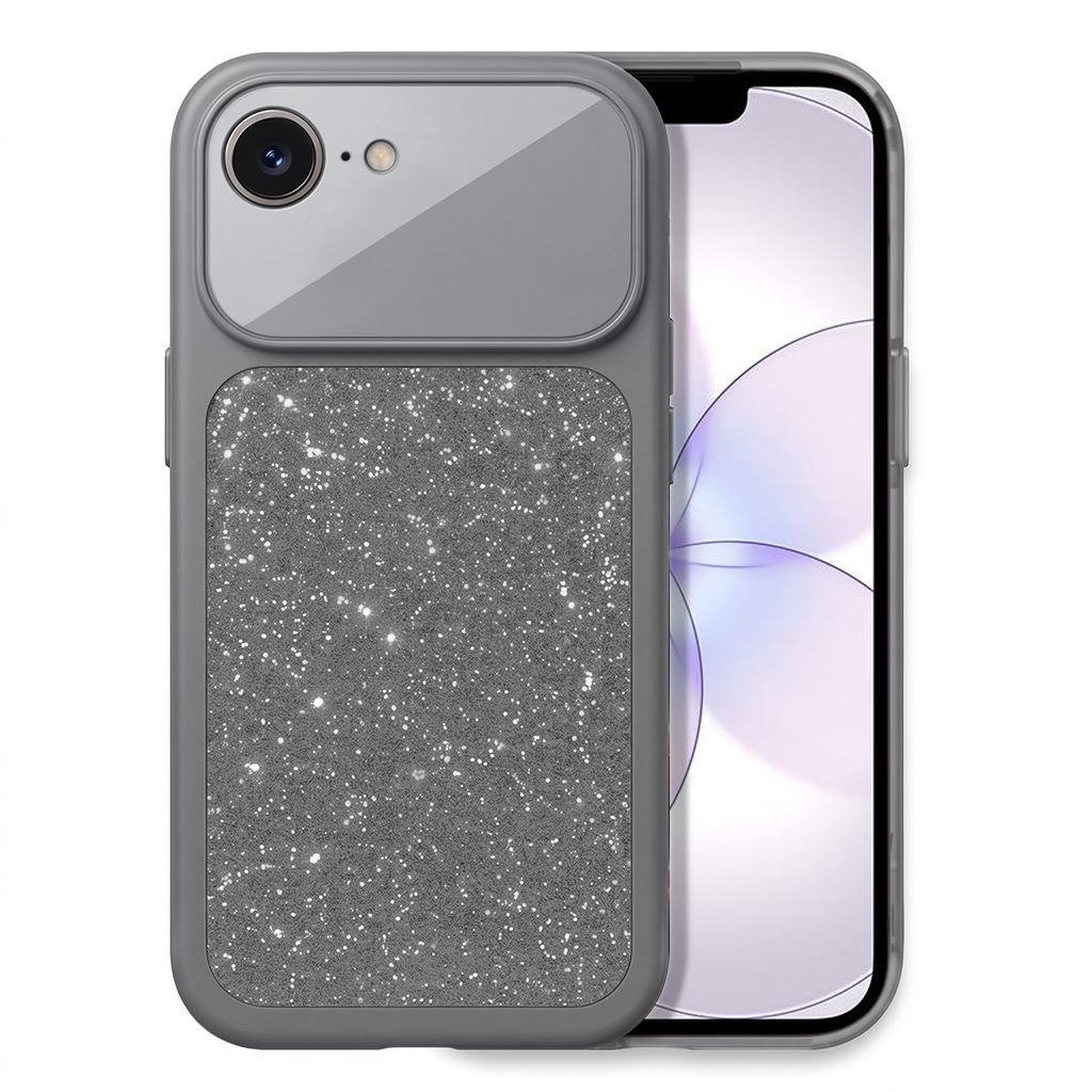 Microsonic Apple iPhone 17e Kılıf Ruby Sparkle Gri