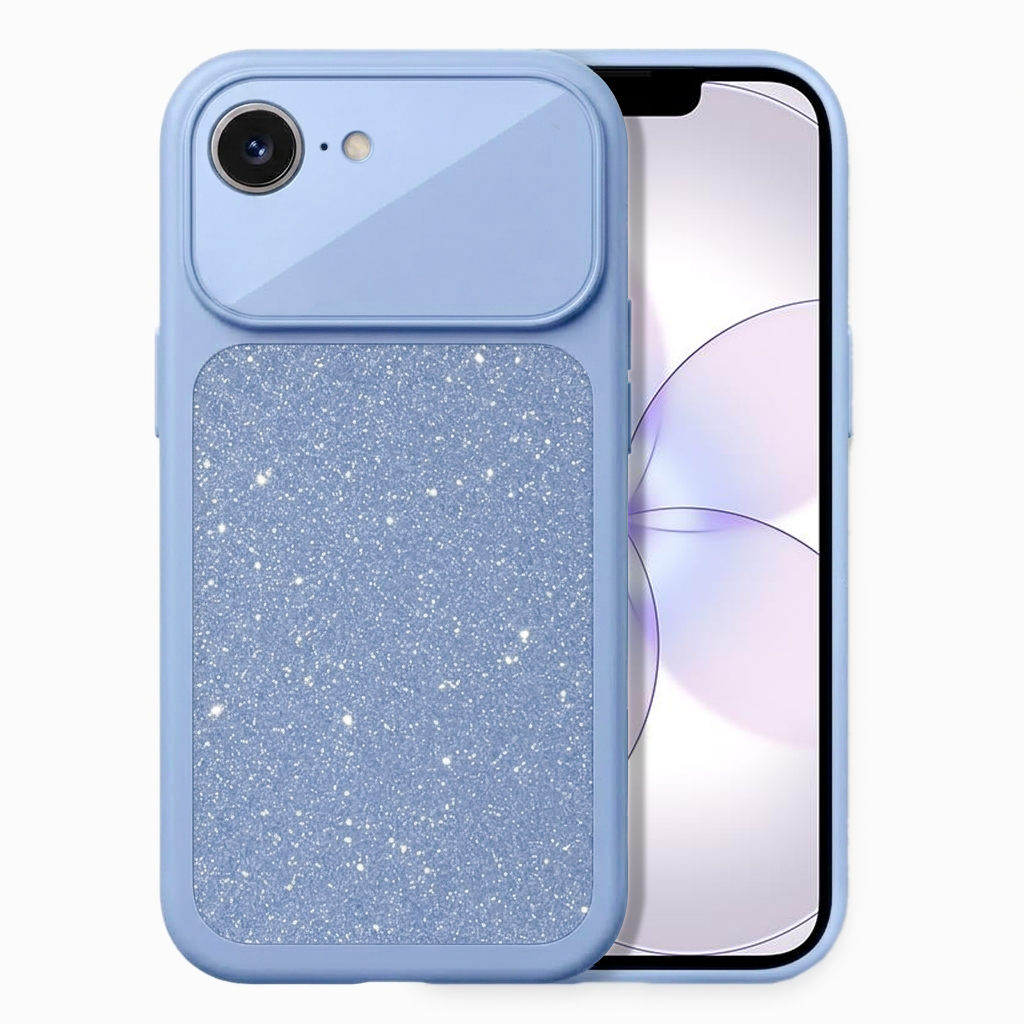 Microsonic Apple iPhone 17e Kılıf Ruby Sparkle Mavi