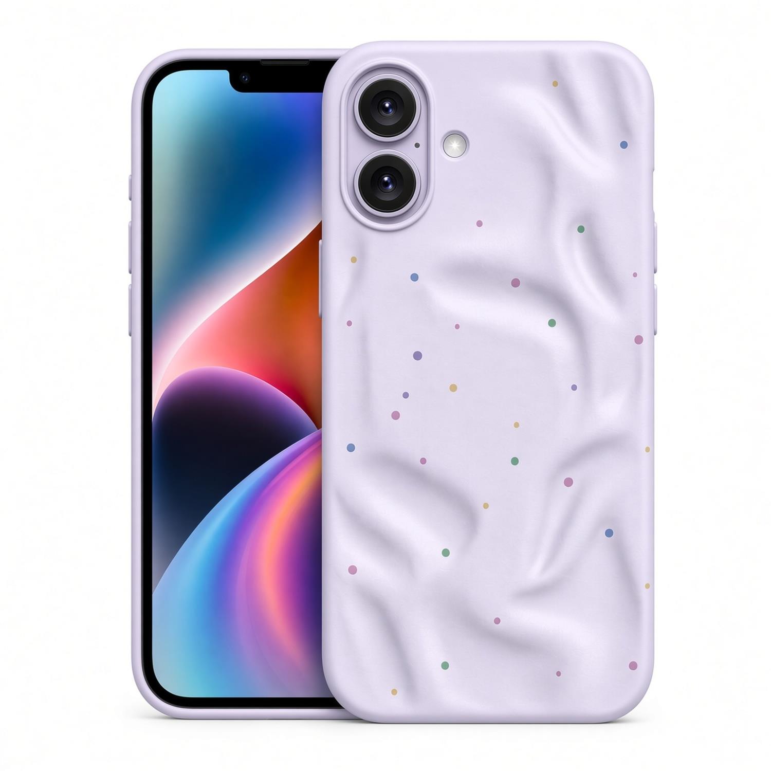 Microsonic Apple iPhone 17 Kılıf Rippledots Lila