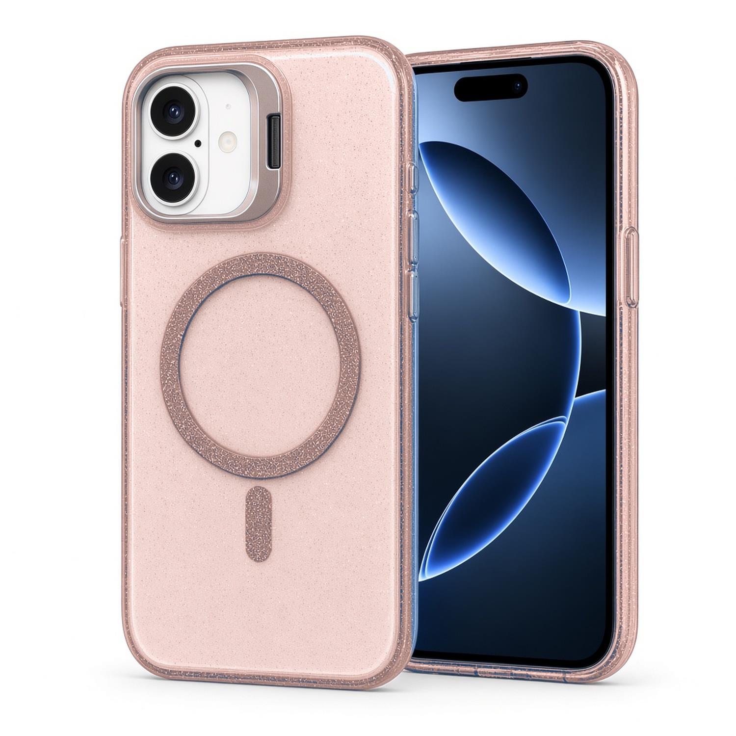 Microsonic Apple iPhone 17 Kılıf SparkMag Luxe Rose